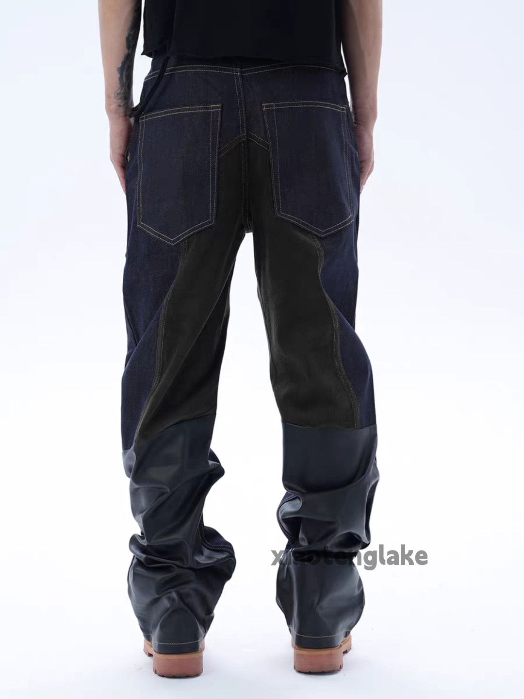 zx biker rocker asaprocky travisscott style stack jeans