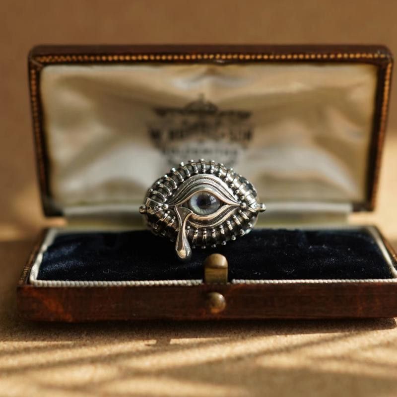 Jewelry Punk Jewelry Cry Rings Open Size Chrome Ring (Size 7-13) Size ONE SIZE - 1 Thumbnail