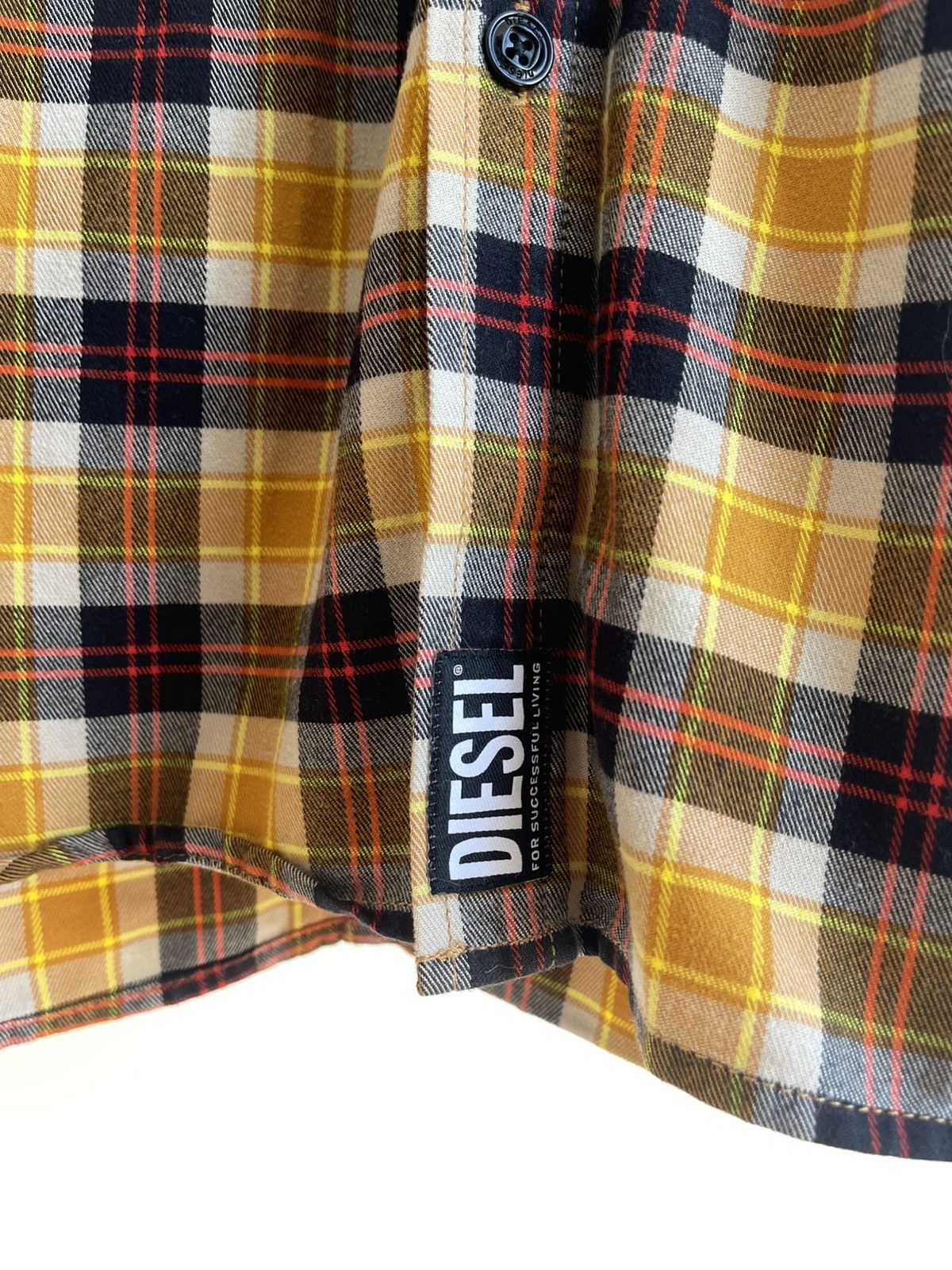 Diesel Diesel S-Tolstoj Western Oversized Yarn Dyed Check L/S Shirt Size US M / EU 48-50 / 2 - 9 Thumbnail