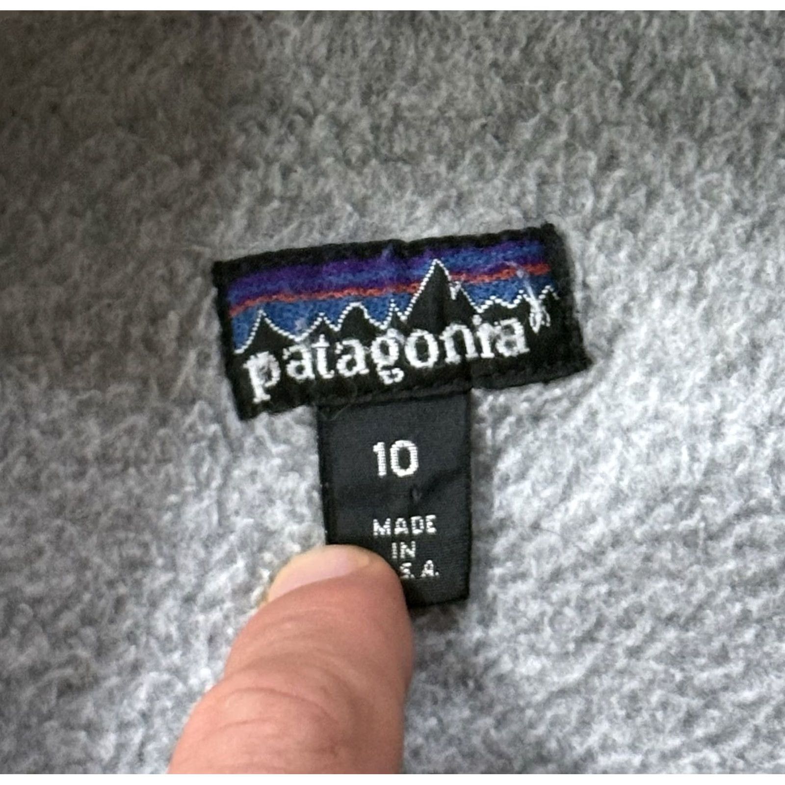 Patagonia VINTAGE Patagonia Bomber Jacket Womens 90s Fleece Lined Zip Wool Logo Embroidered Purple Size 10 Size L / US 10 / IT 46 - 6 Thumbnail