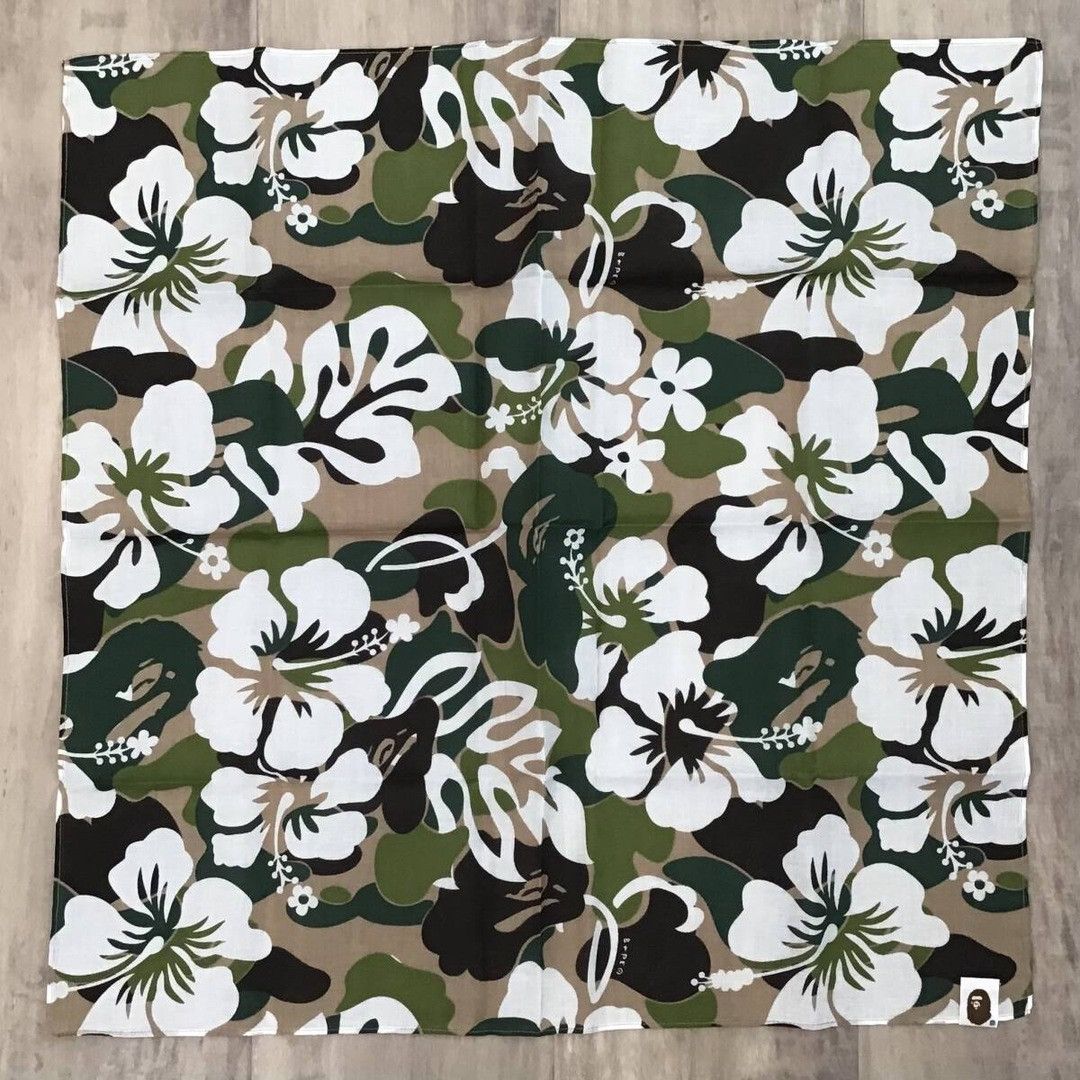 Bape BAPE Aloha Resort camo green bandana a bathing ape NIGO Size ONE SIZE - 1 Thumbnail