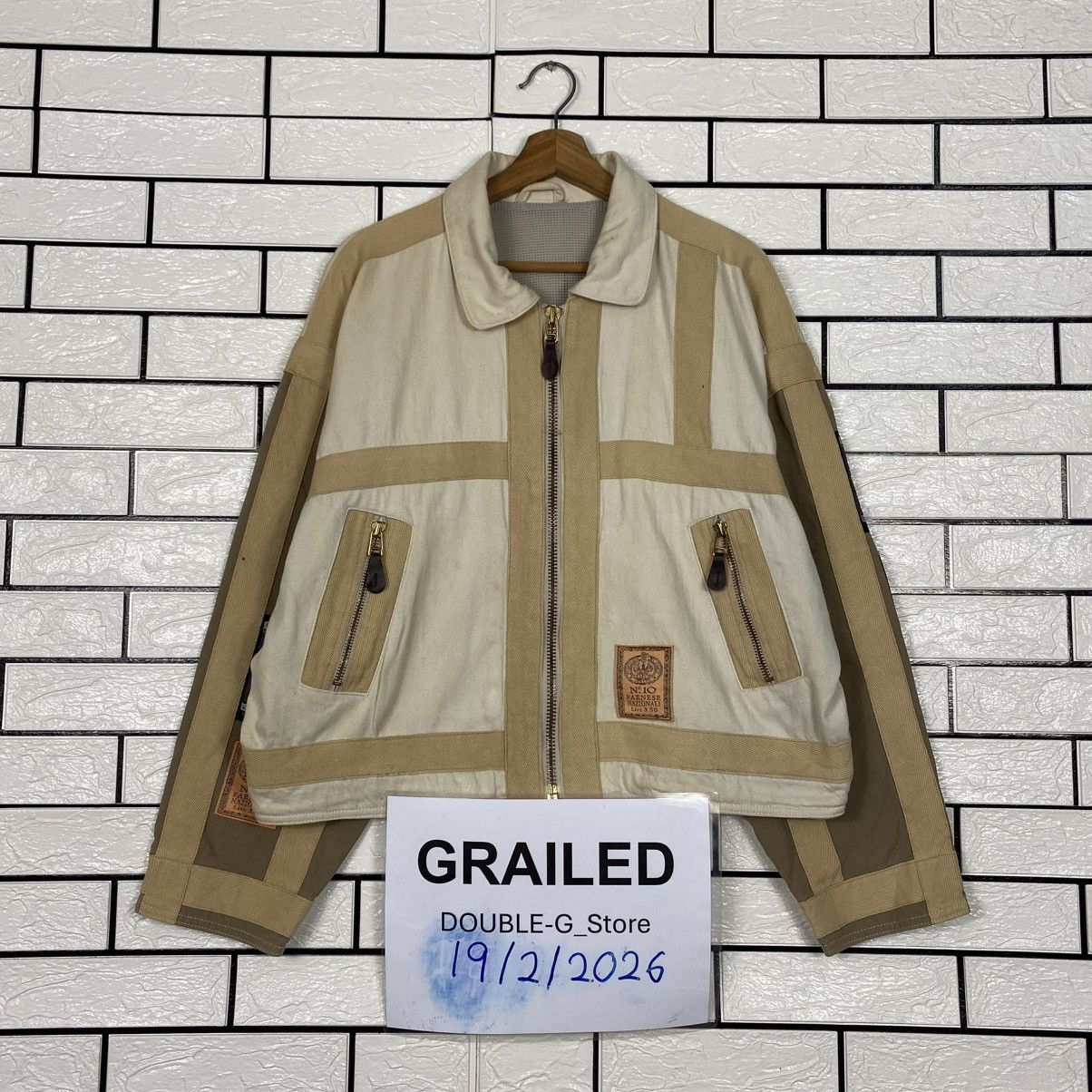 Hysteric Glamour 📌Cropped Zipper Denim Chore Jacket Farnese Big Logo Size US L / EU 52-54 / 3 - 2 Thumbnail