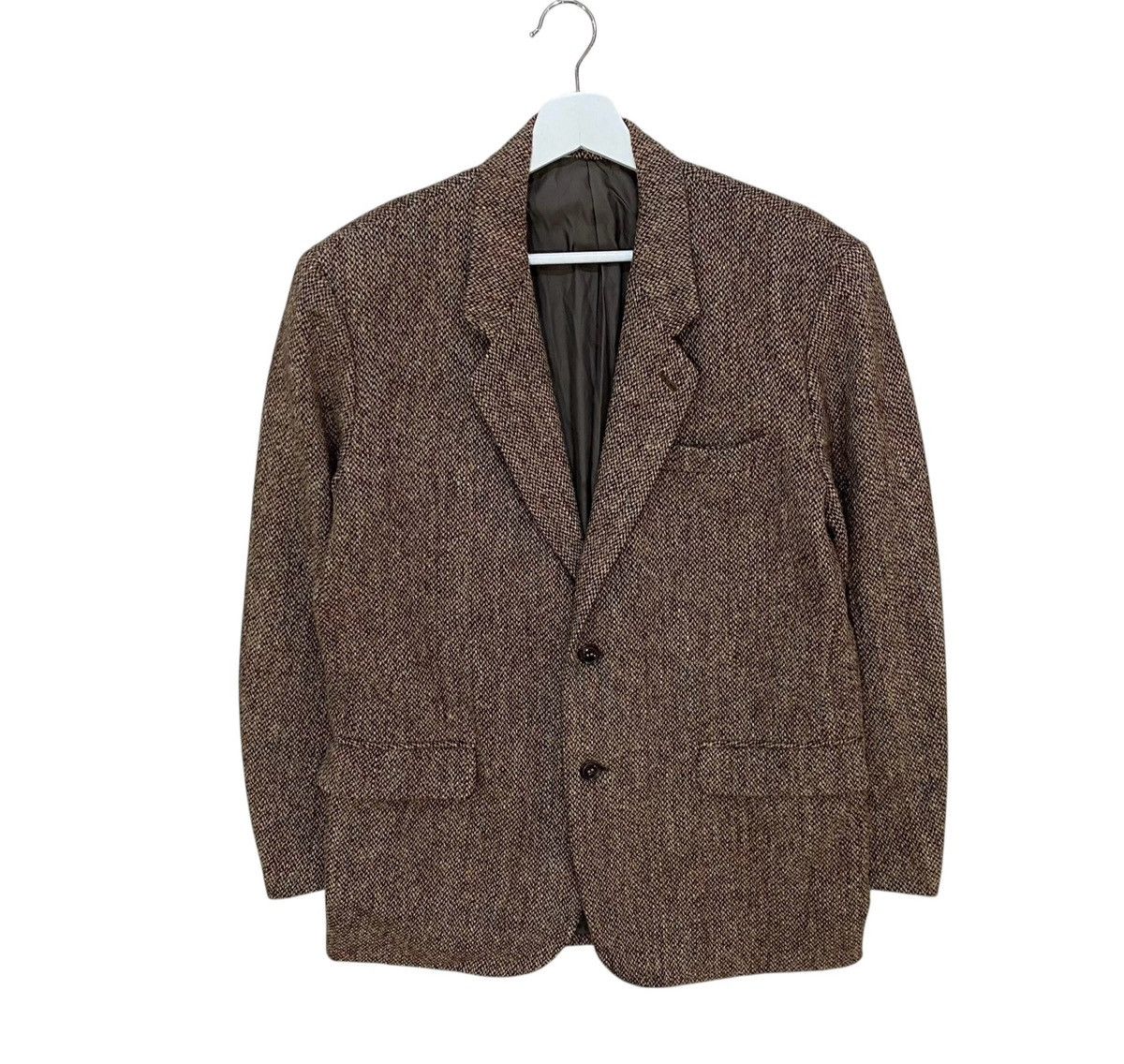 Harris Tweed 🌟HARRIS TWEED X MEN’S BIGI WOOL KNIT HERRINGBONE JACKET Size US S / EU 44-46 / 1 - 2 Thumbnail