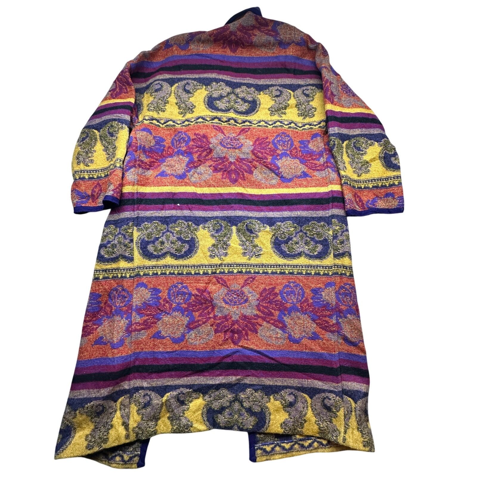 Other VTG Gallery Wool Pea Coat Women Medium Psychedelic Bohemian Size M / US 6-8 / IT 42-44 - 2 Thumbnail