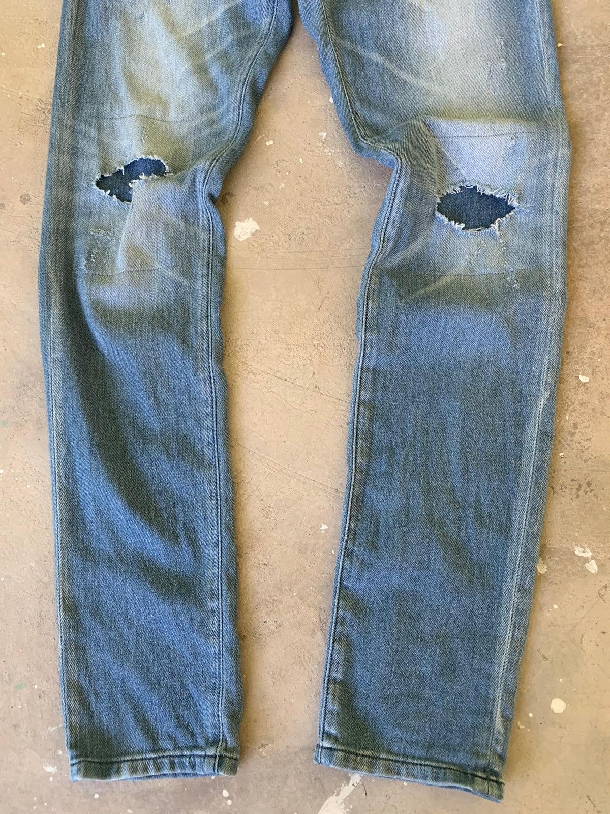 Edwin Edwin Jersey Repaired Knee Distressed Denim Size US 30 / EU 46 - 3 Thumbnail