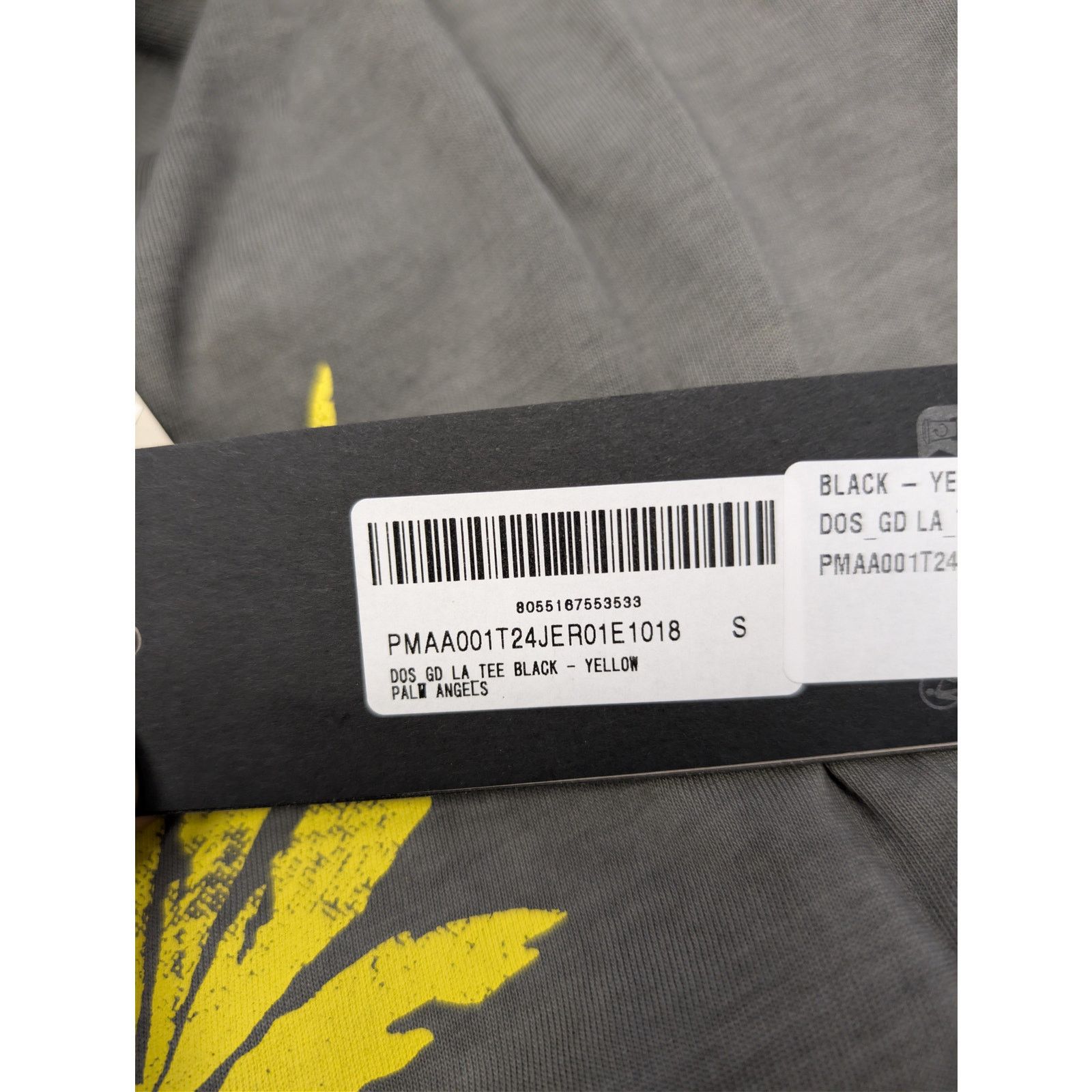 Palm Angels o1rshd1 Los Angeles Garment Dyed Sprayed T-Shirt in Black Size US S / EU 44-46 / 1 - 20 Thumbnail