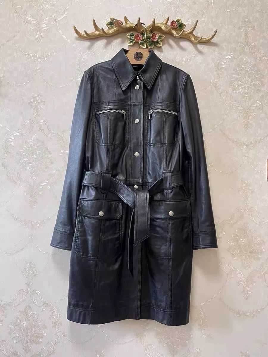 Dolce & Gabbana DG Runway High-Priced Long Leather Coat Size US S / EU 44-46 / 1 - 1 Thumbnail