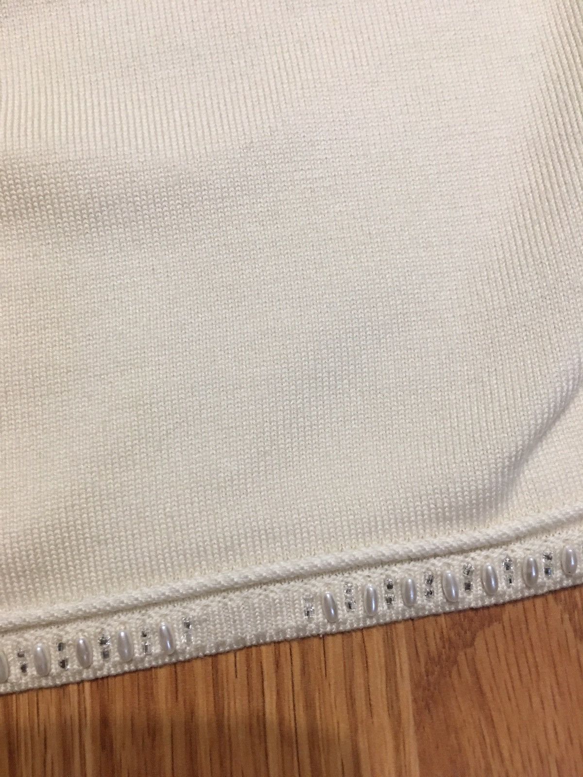 Escada ESCADA Beige Pure Wool Sleeveless Knit Top Size EU 38 Size S / US 4 / IT 40 - 12 Thumbnail
