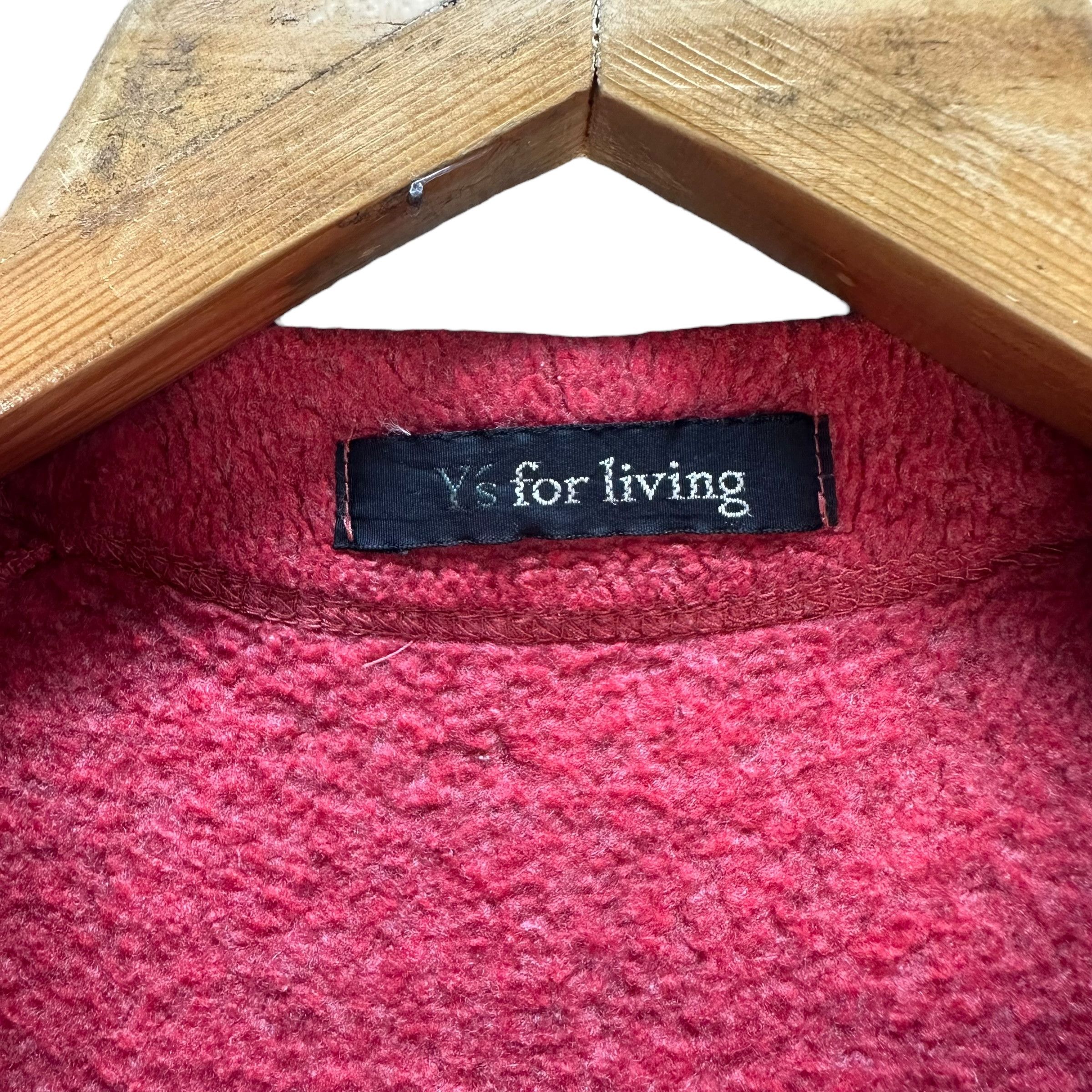 Y's Y's For Living Snap Button Pink Fleece Jacket #A27-0623 Size US S / EU 44-46 / 1 - 7 Thumbnail
