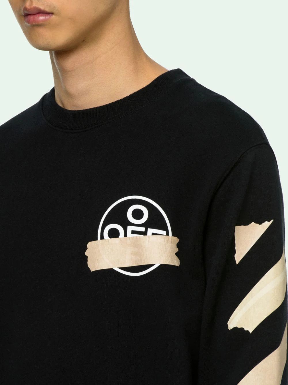 Off-White Black Tape Arrows Logo Sweatshirt Size US M / EU 48-50 / 2 - 5 Thumbnail