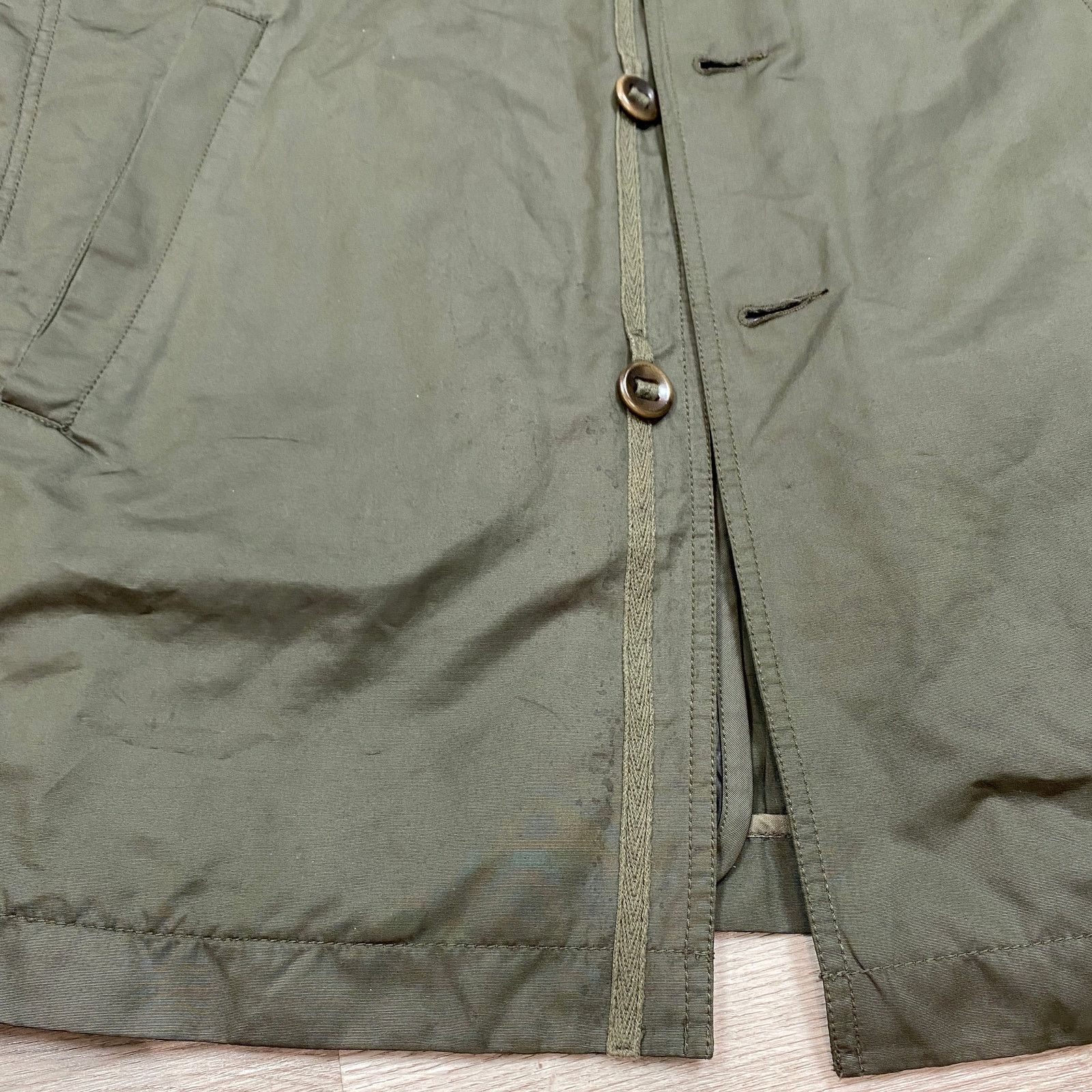 John Varvatos John Varvatos Quilt Lined Hooded Button Field Jacket Men's L Size US L / EU 52-54 / 3 - 9 Thumbnail