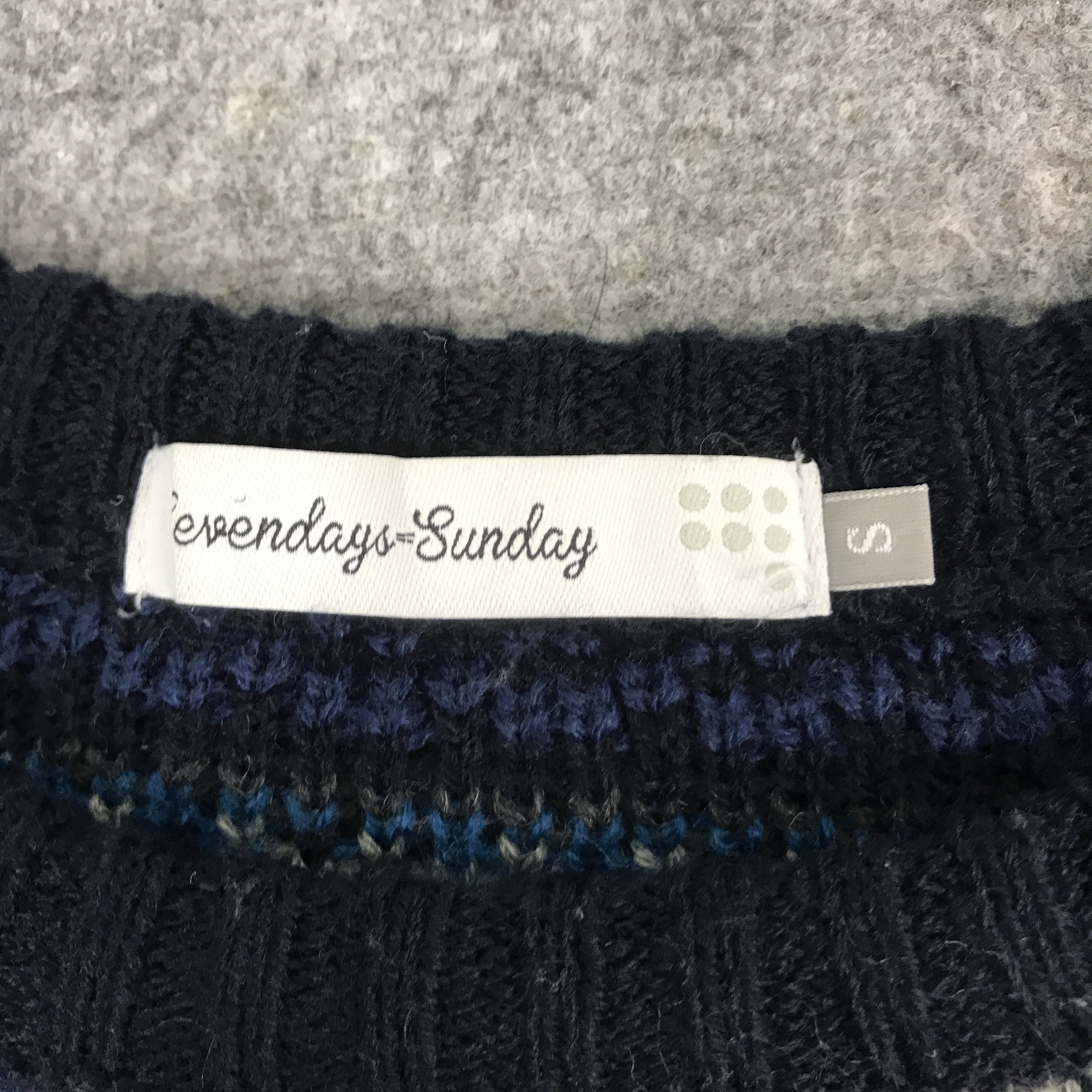 Issey Miyake × Japanese Brand JAPAN SEVENDAYS=SUNDAY NAVAJO DESIGN KNITWEAR JACKET Size US S / EU 44-46 / 1 - 9 Thumbnail