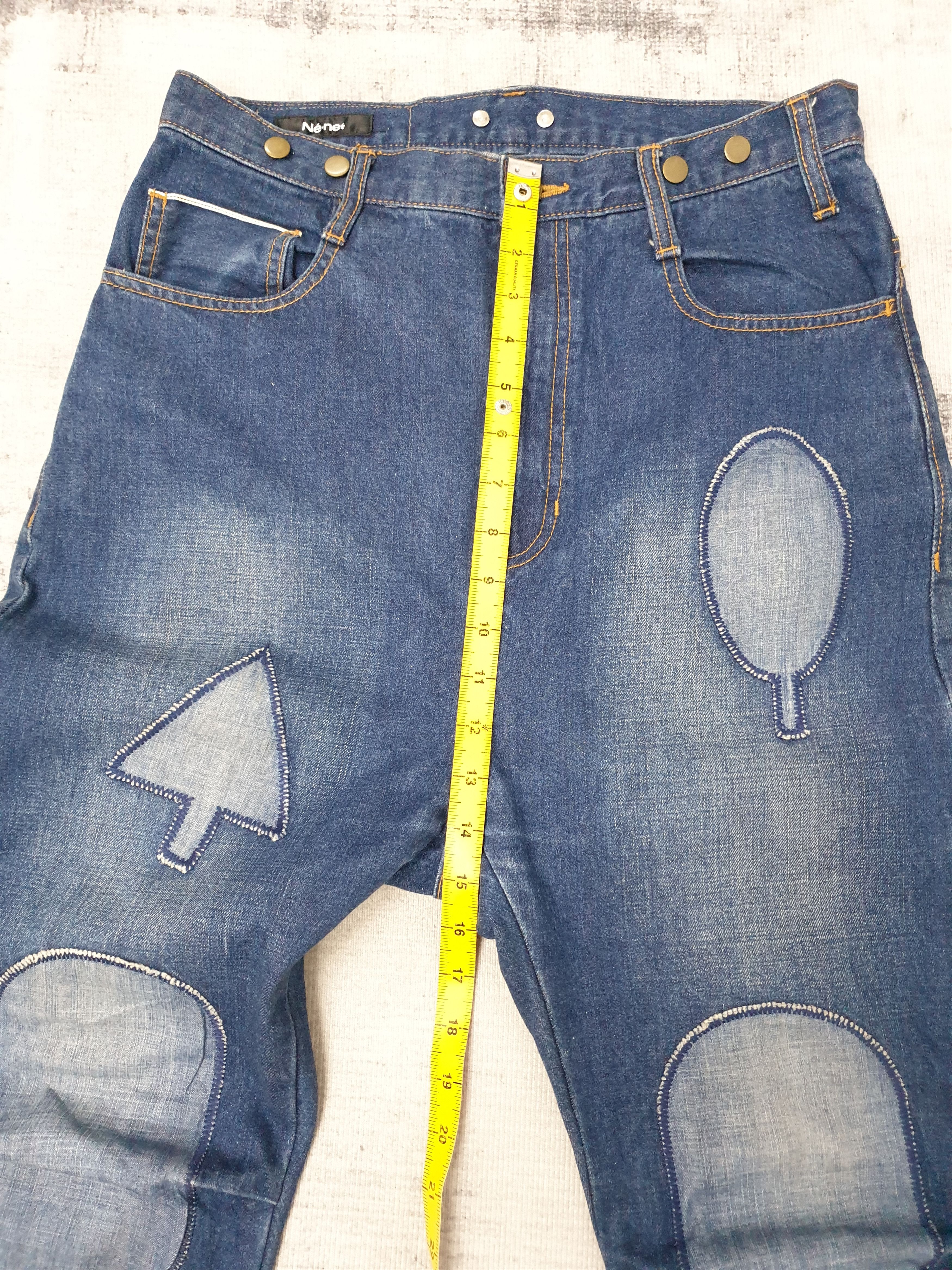 Issey Miyake Ne-net ex former issey miyake Patchwork selvedge pant Size US 30 / EU 46 - 16 Thumbnail