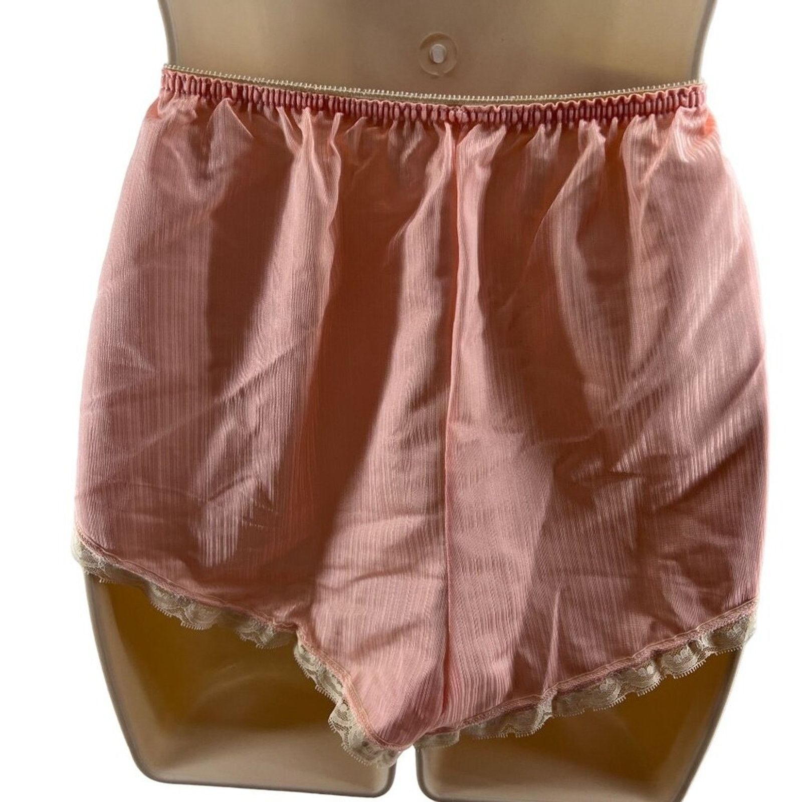 Vintage Vintage 80s Avon Lingerie Bottoms Peach Second Skin Satin Size ONE SIZE - 7 Thumbnail