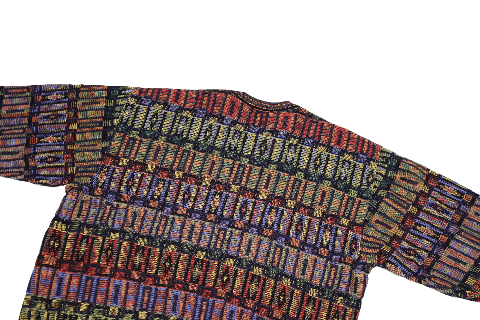 Dalmine VTG Dalmine Uomo Coloured Abstract Pattern Knit Sweater Size US M / EU 48-50 / 2 - 9 Thumbnail