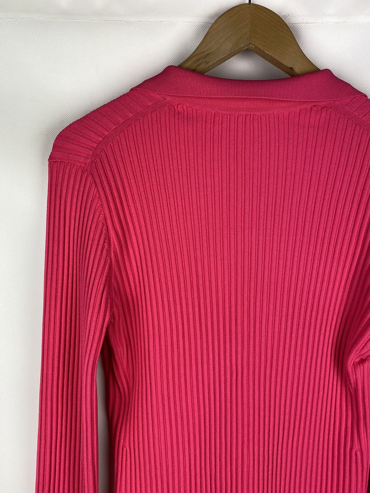 Helmut Lang Helmut Lang ladies pleated cardigan sweater size L Size L / US 10 / IT 46 - 16 Thumbnail