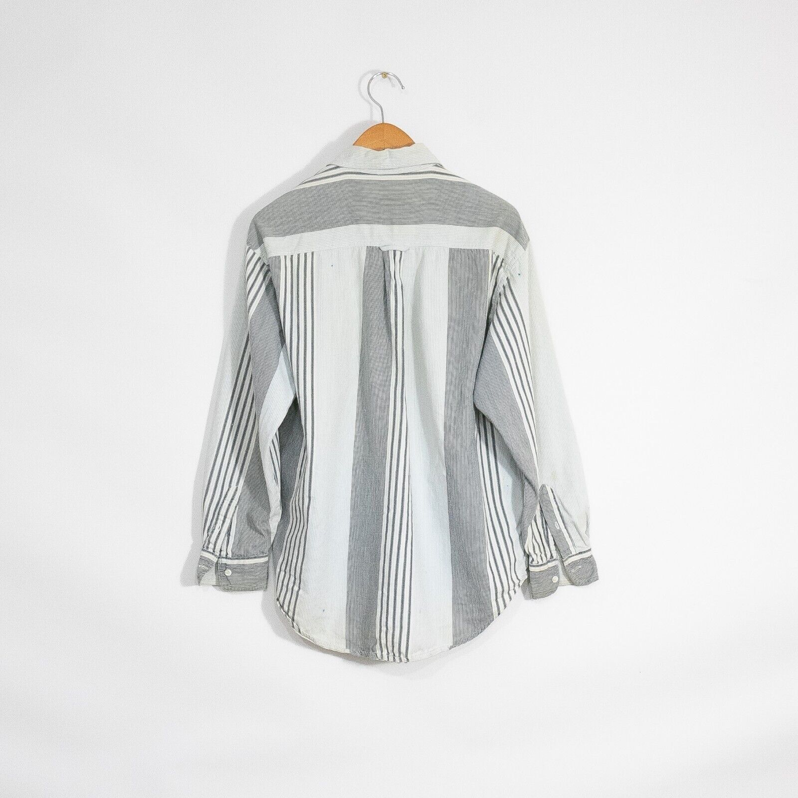 Vintage Vintage Striped Denim Button Up Shirt Medium - Long Sleeve Size US M / EU 48-50 / 2 - 8 Thumbnail
