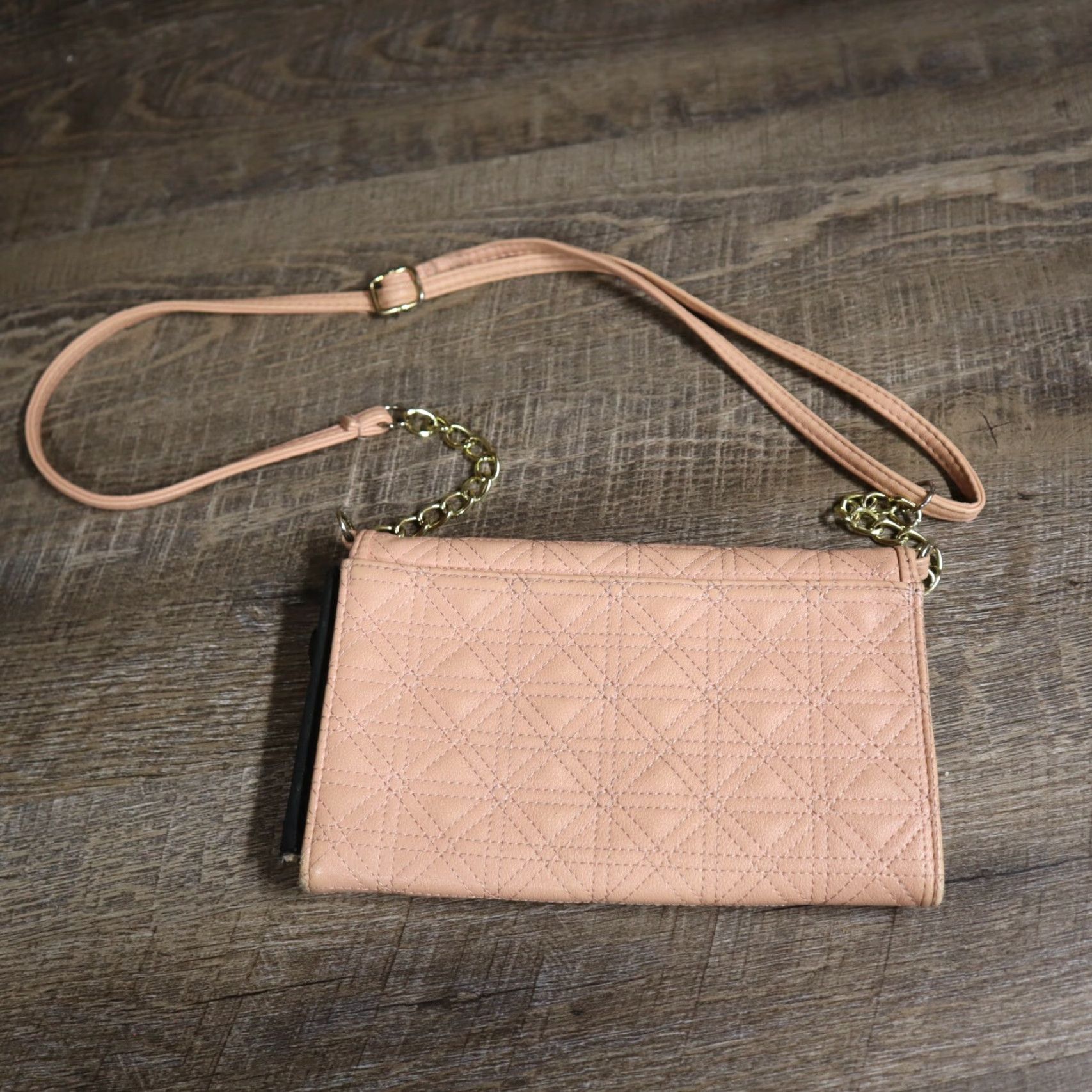 Jessica Simpson Jessica Simpson Landon Clutch Crossbody Pink Small PVC - Adjustable Detachable Strap Womens Bag 5.25" x 8" x 1" Blush Crossbody (XS) Size ONE SIZE - 5 Thumbnail