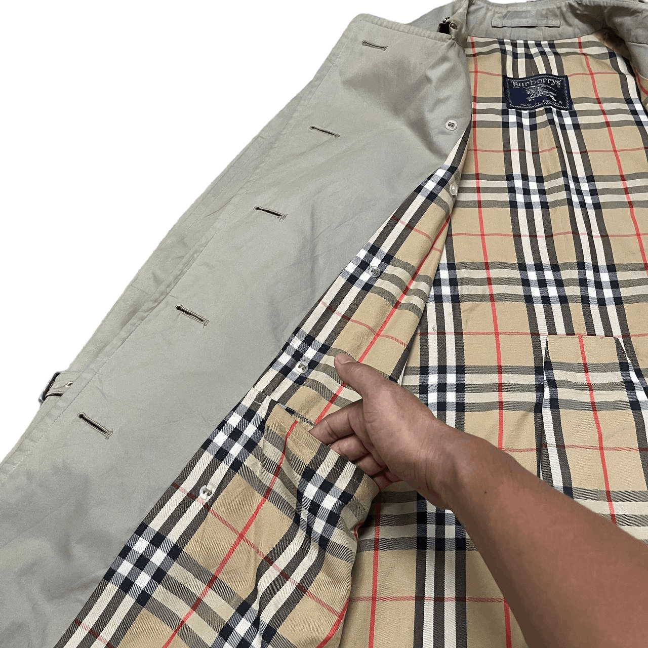 Burberry Vintage Burberry Nova Check Trench Coat Made in England Size US M / EU 48-50 / 2 - 10 Thumbnail