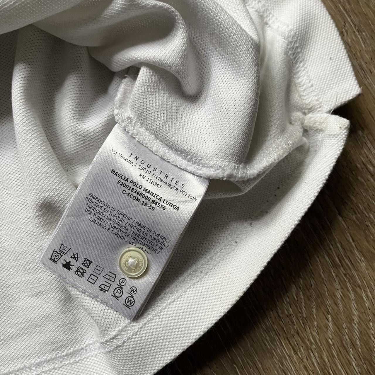 Moncler white moncler long sleeve polo Size US M / EU 48-50 / 2 - 7 Thumbnail