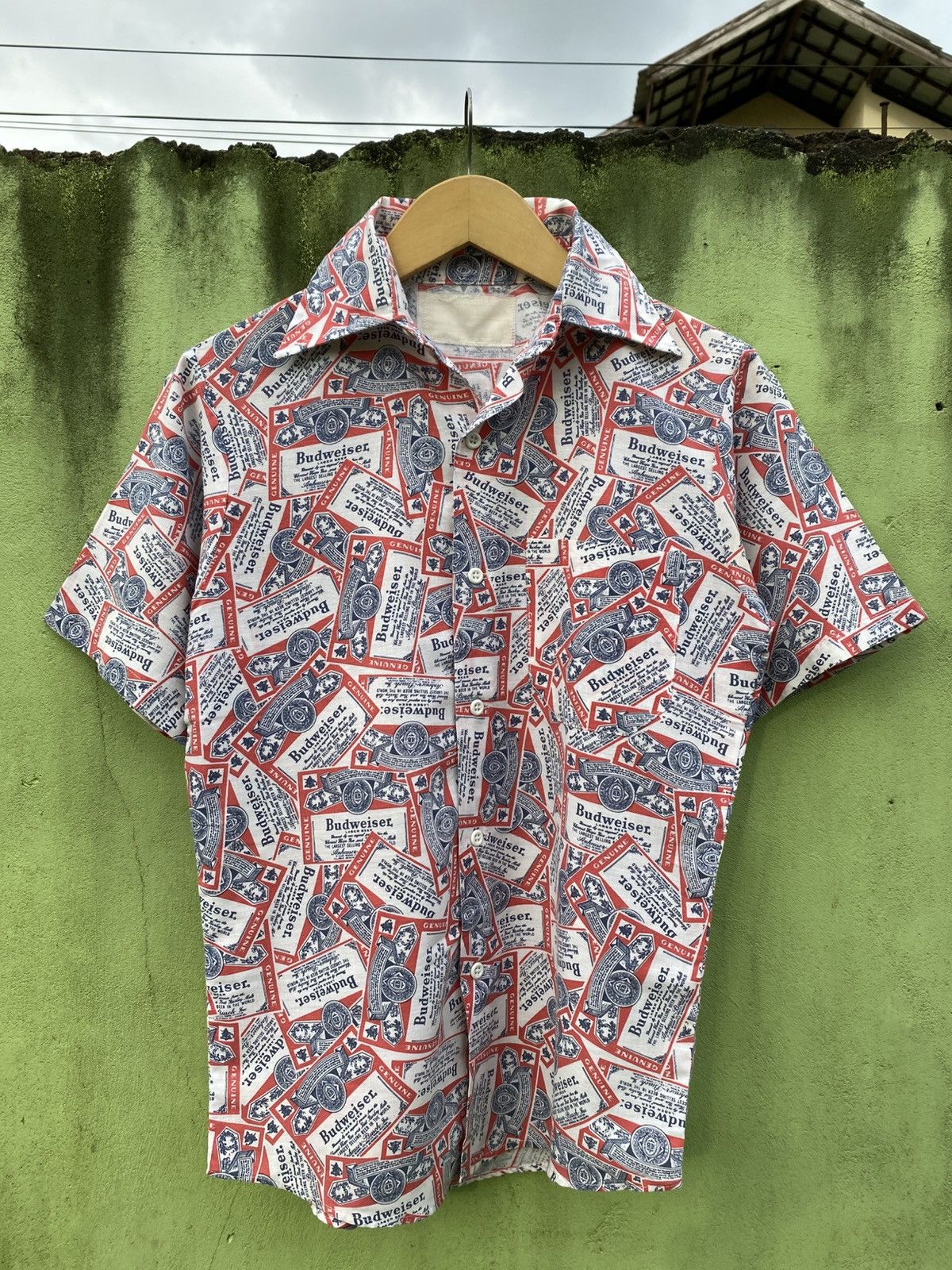 Budweiser Budweiser All Over Print AOP Vintage Short Sleeve Shirt Size US M / EU 48-50 / 2 - 1 Thumbnail