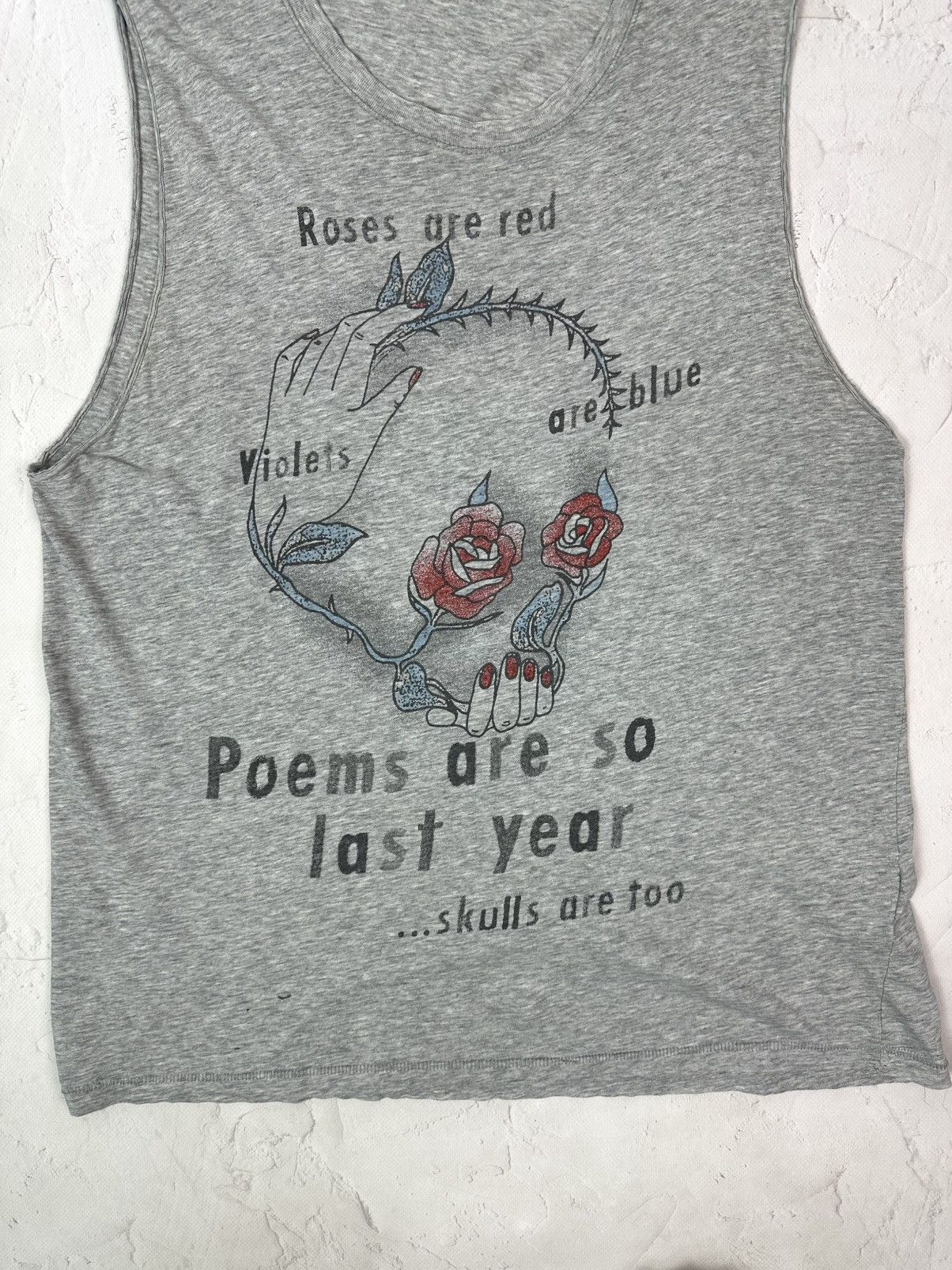 Diesel Vintage Diesel Printed Grey Sleeveless Top Size US S / EU 44-46 / 1 - 3 Thumbnail