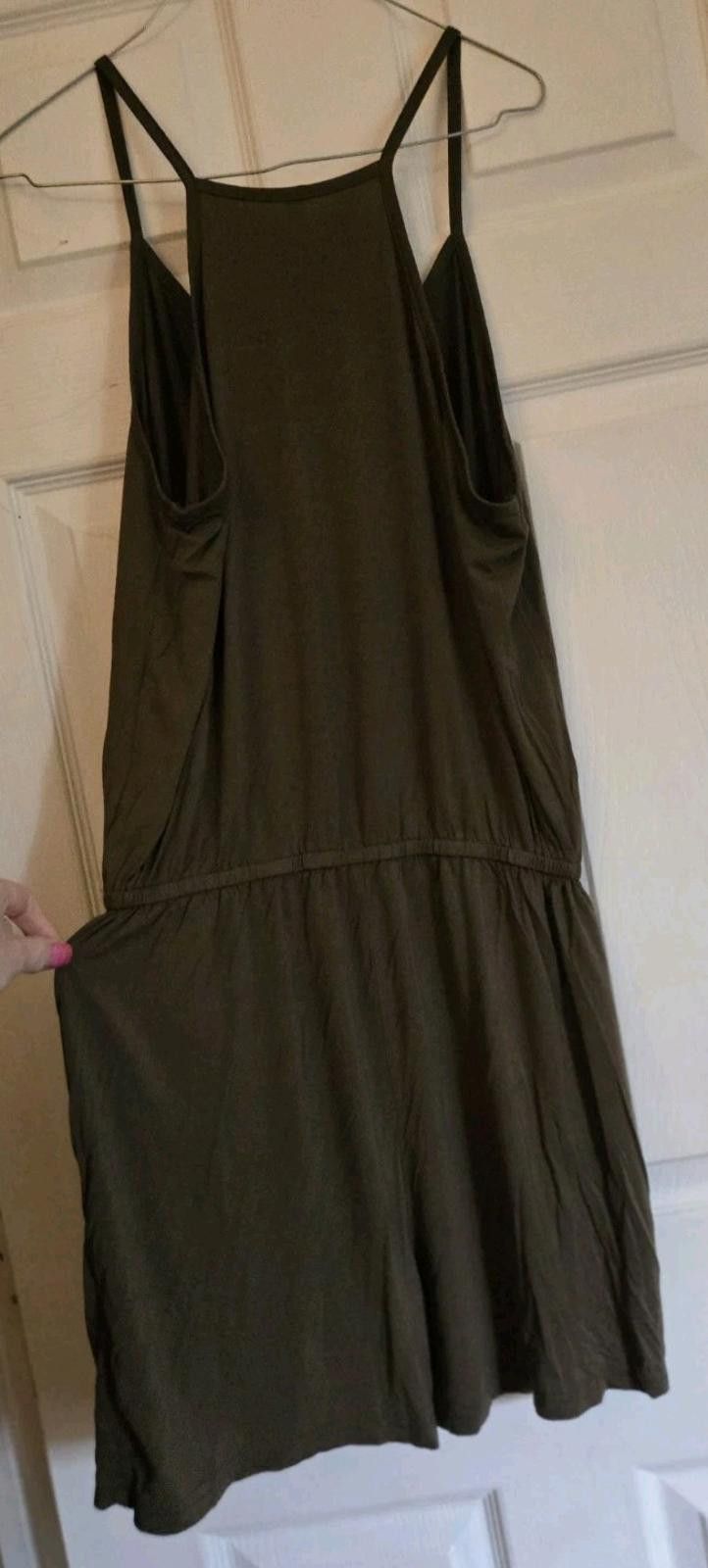 The Unbranded Brand Womens Sleeveless Spaghetti Strappy Romper Shorts 1 Pc Olive Size 36" / US 14 / IT 50 - 5 Thumbnail