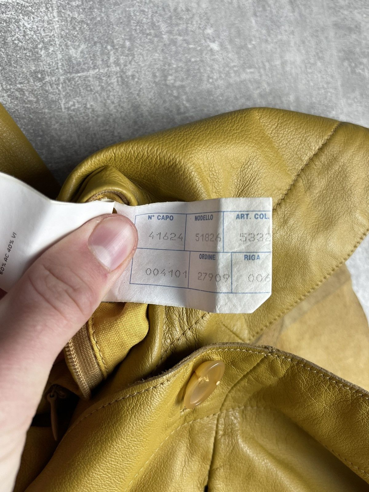Genuine Leather × Mandelli Enrico Mandelli Leather Yellow Jacket Coat Size M / US 6-8 / IT 42-44 - 14 Thumbnail