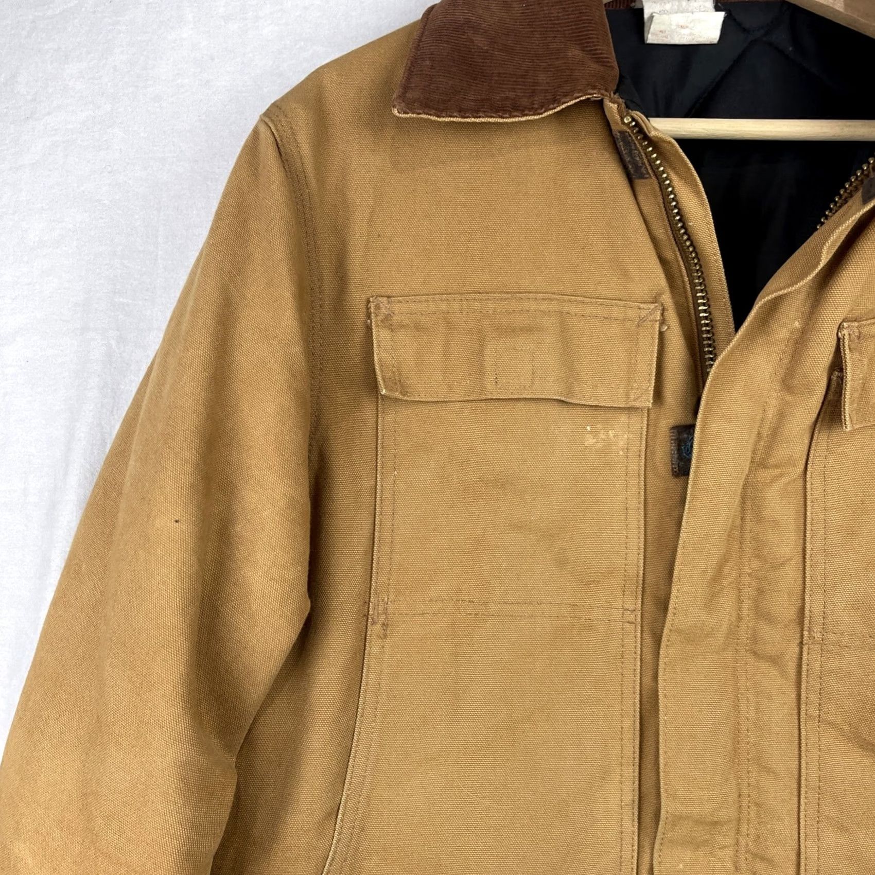 Carhartt VINTAGE Carhartt Jacket Mens 42 Brown Duck Traditional Coat Quilt Lined Corduroy Jacket Size US XS / EU 42 / 0 - 7 Thumbnail