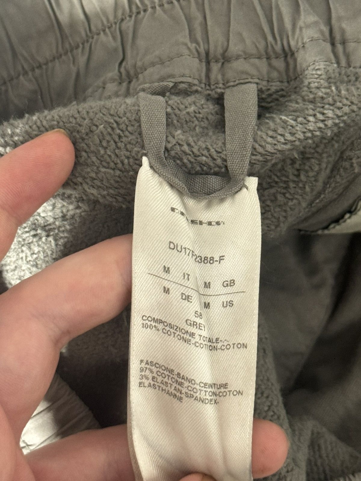 Rick Owens Drkshdw ✅ Rick Owens Drkshdw Mastadon FW17 Sweatpants Grey Beige Size US 32 / EU 48 - 8 Thumbnail