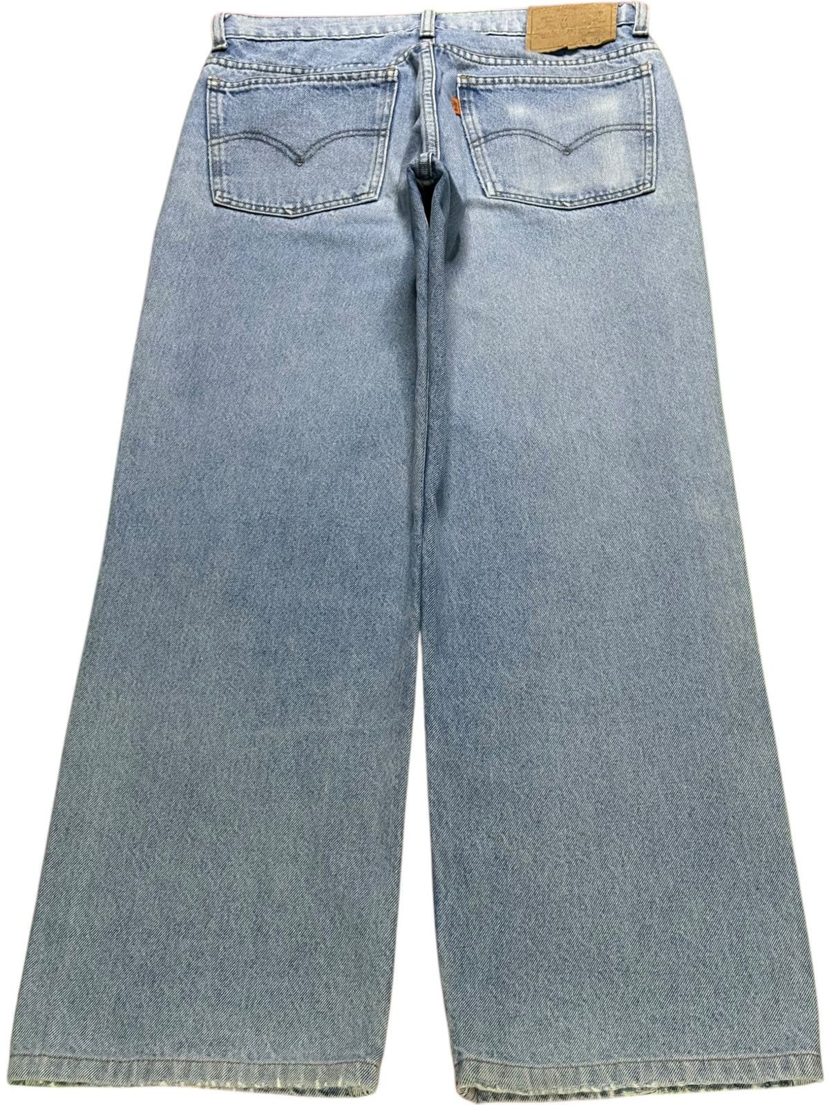 Levi's Vintage 90s Levis 210 Orange Tab Blue Wash Baggy Jeans Size US 30 / EU 46 - 2 Thumbnail