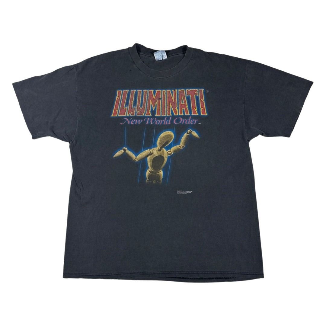 Vintage Illuminati New World Order Tee Size US XL / EU 56 / 4 - 1 Thumbnail