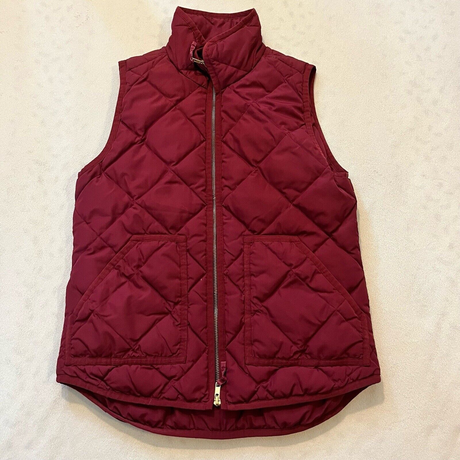 J.Crew J Crew Womens Vest Red Quilted Excursion Puffer Full Zip Dow Size XS / US 0-2 / IT 36-38 - 2 Thumbnail