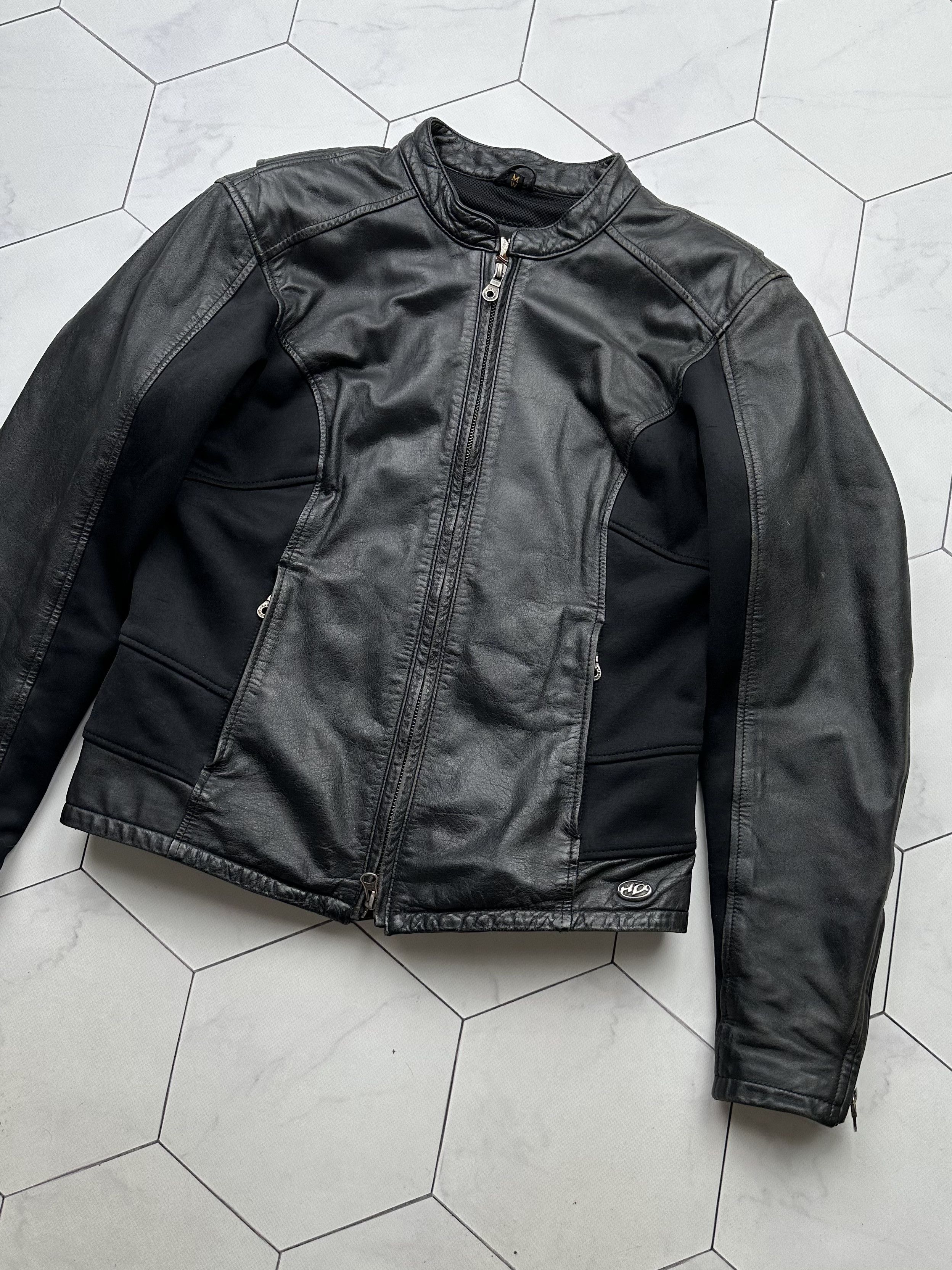 Harley Davidson Harley Davidson Vintage Leather Jacket (B228)E2 Size M / US 6-8 / IT 42-44 - 3 Thumbnail