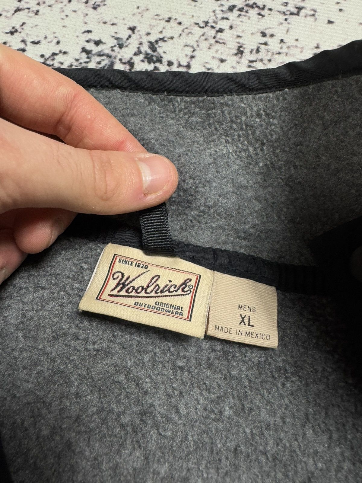 Vintage × Woolrich Woolen Mills Vintage Woolrich Fleece Button Neck Grey XL Size US XL / EU 56 / 4 - 5 Thumbnail