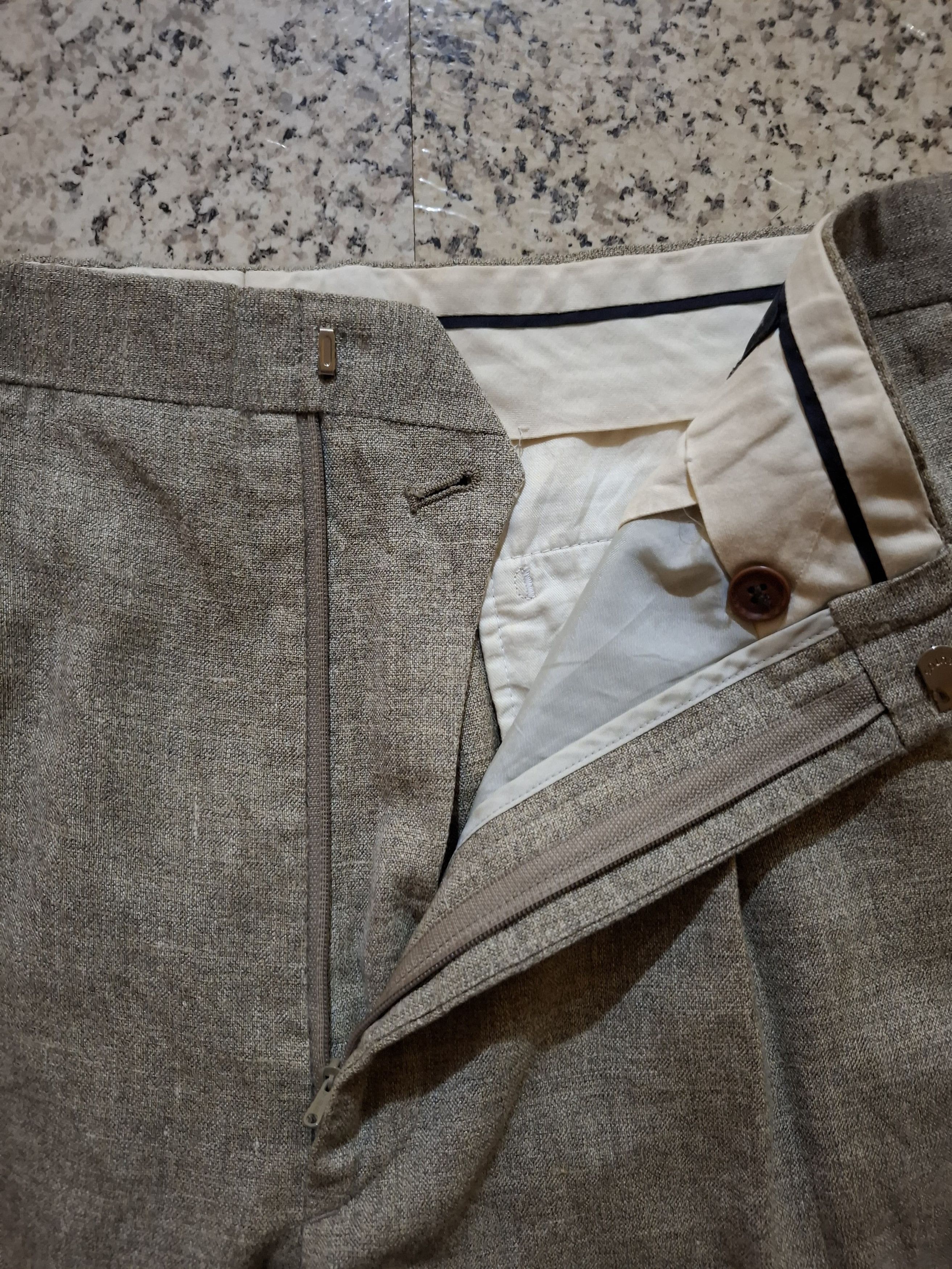 Yves Saint Laurent Vintage Yves Saint Laurent Pour Homme Pleated Trousers Size US 33 - 4 Thumbnail