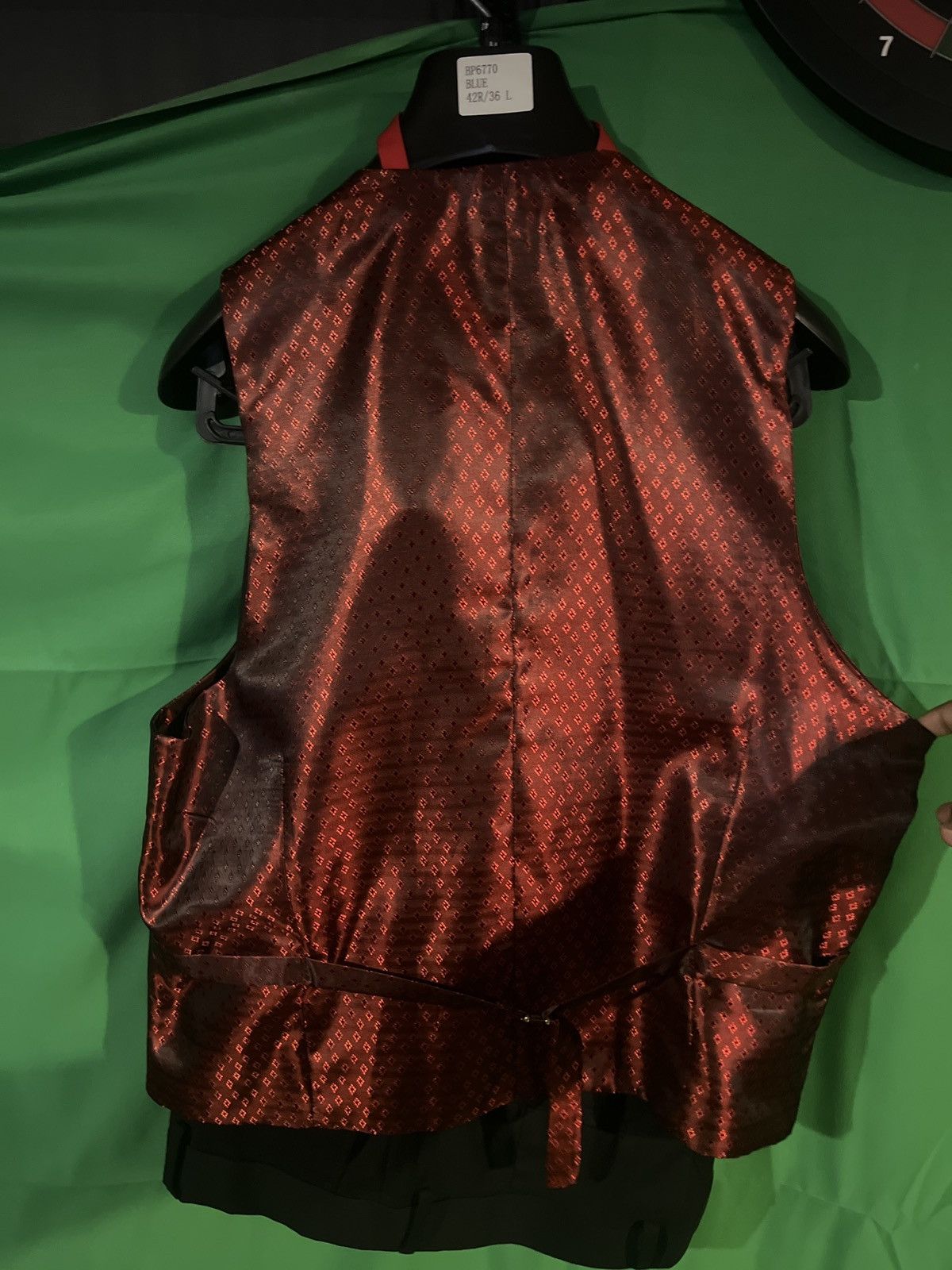 Insomnia Visuals Black and red suit set Size 40R - 3 Thumbnail