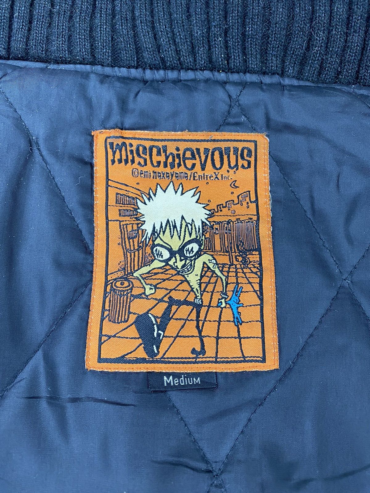 Japanese Brand × Seditionaries Mischievous Skunk Punk by Emi Nakayama Satin Quilted Bomber Size US M / EU 48-50 / 2 - 9 Thumbnail