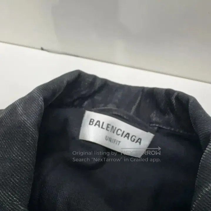 Balenciaga Balenciaga Black Long Sleeve Denim Jacket. Size US L / EU 52-54 / 3 - 4 Thumbnail