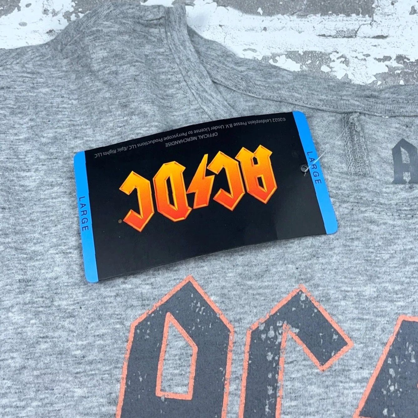 Etro AC DC Shirt Women Large Gray Tee Highway To Hell 79 Tour Retro Faded Ladies Top Size L / US 10 / IT 46 - 5 Thumbnail