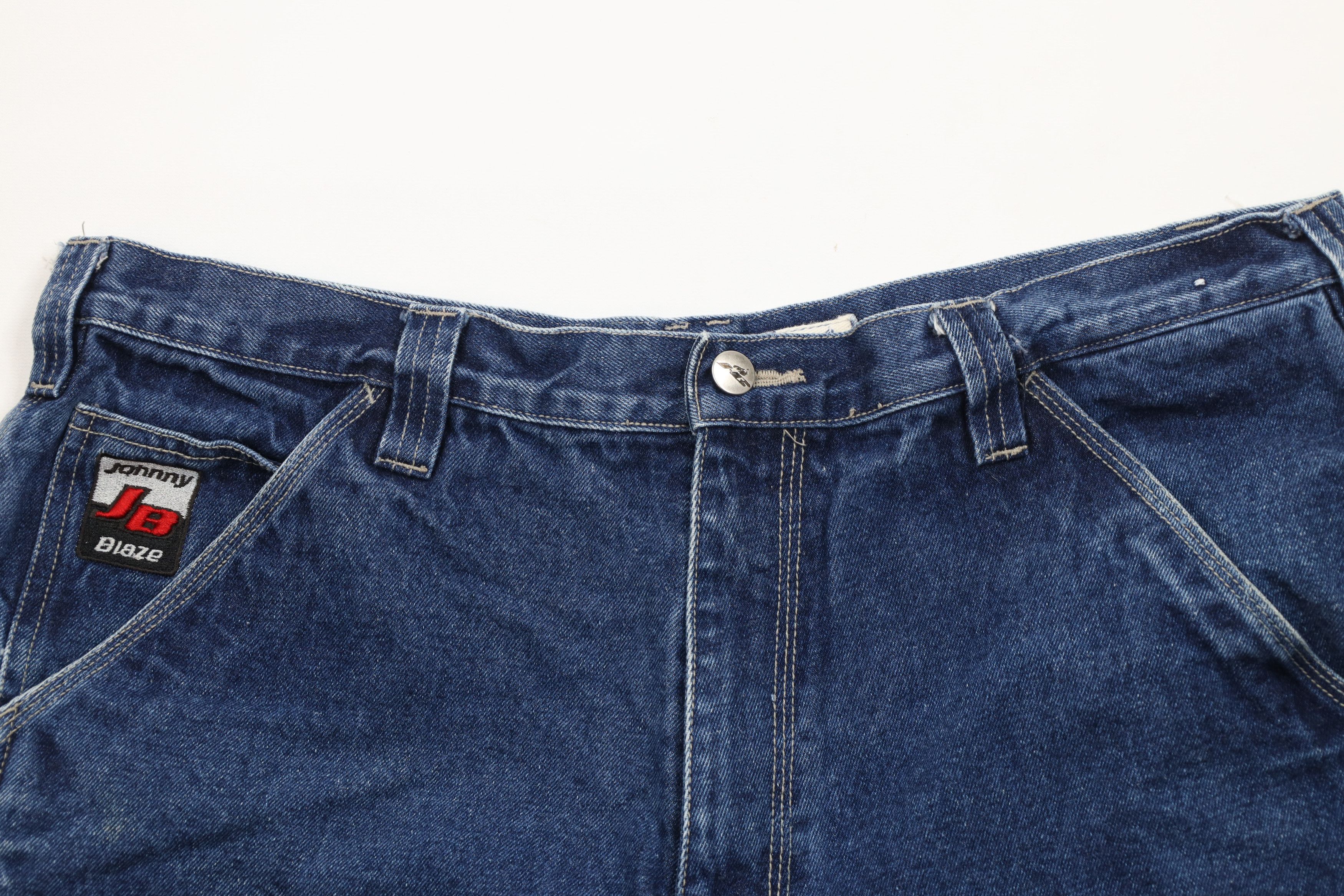 Vintage Vintage Johnny Blaze Man Wutang Loose Baggy Fit Denim Shorts Size US 38 / EU 54 - 2 Thumbnail
