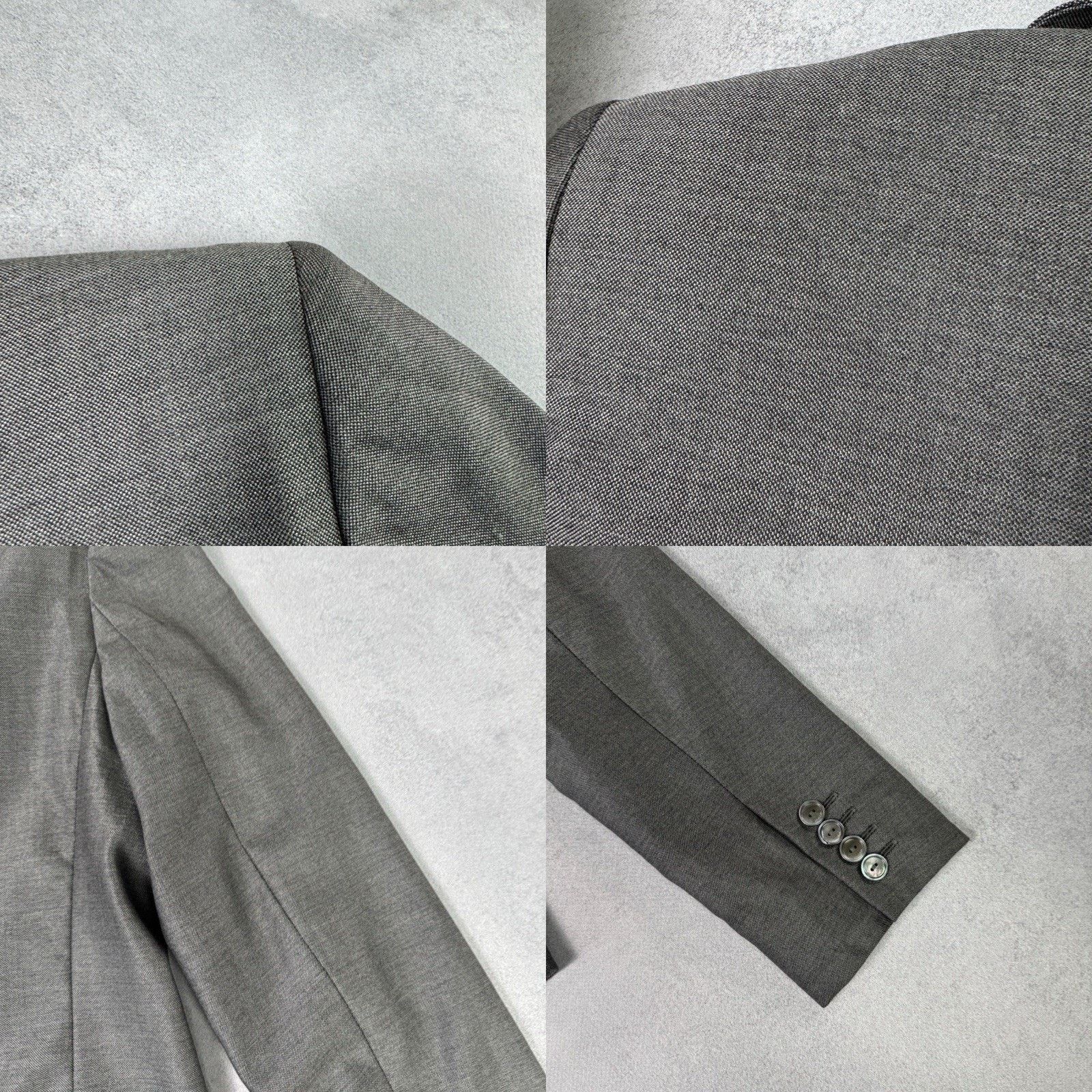 Max Mara Max Mara Women Blazer Jacket Grey IT 42; US 8 Wool/Silk Size M / US 6-8 / IT 42-44 - 24 Thumbnail