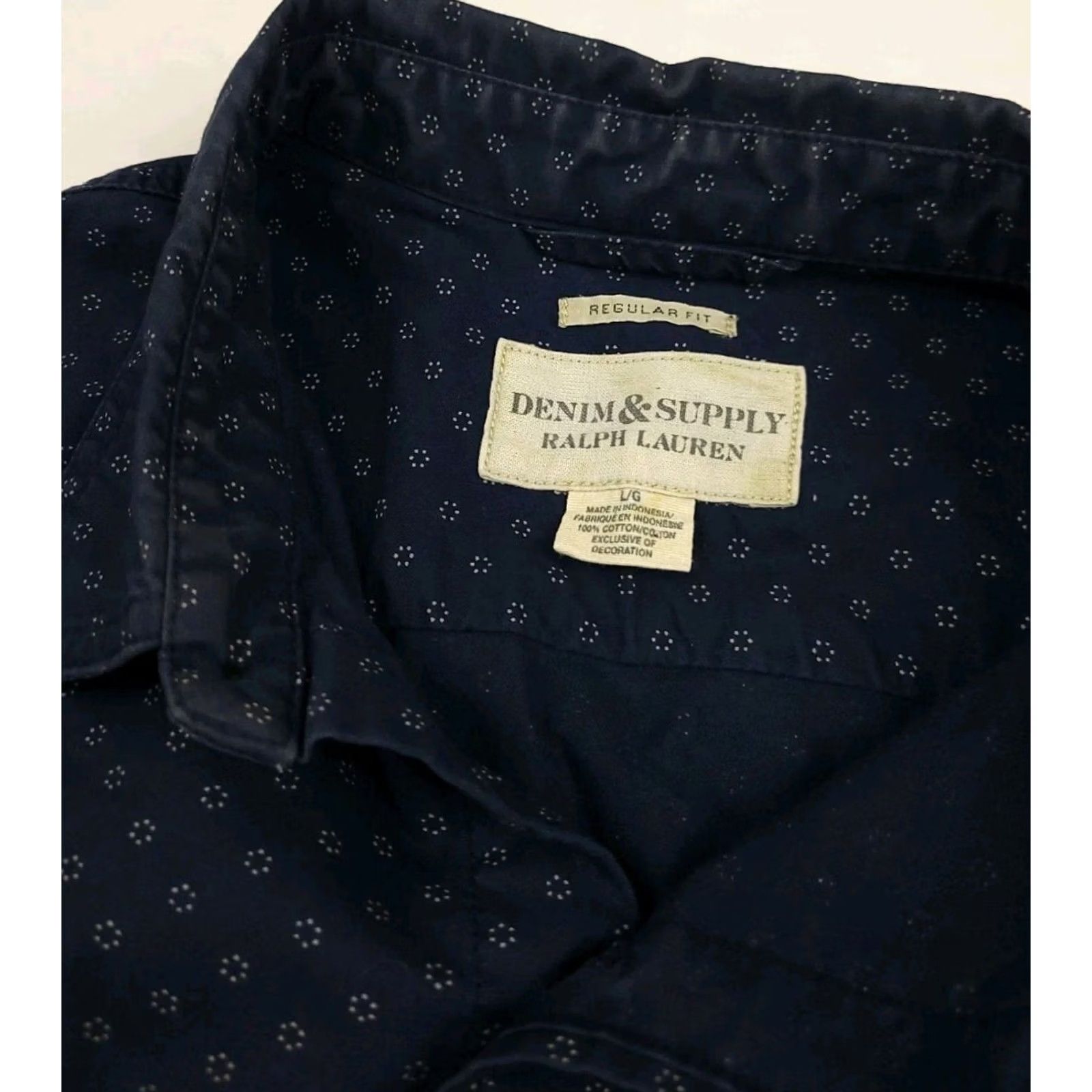 Ralph Lauren Ralph Lauren Denim & Supply Flower Pattern Button Shirt Navy Blue Western Floral - Regular Size US L / EU 52-54 / 3 - 4 Thumbnail