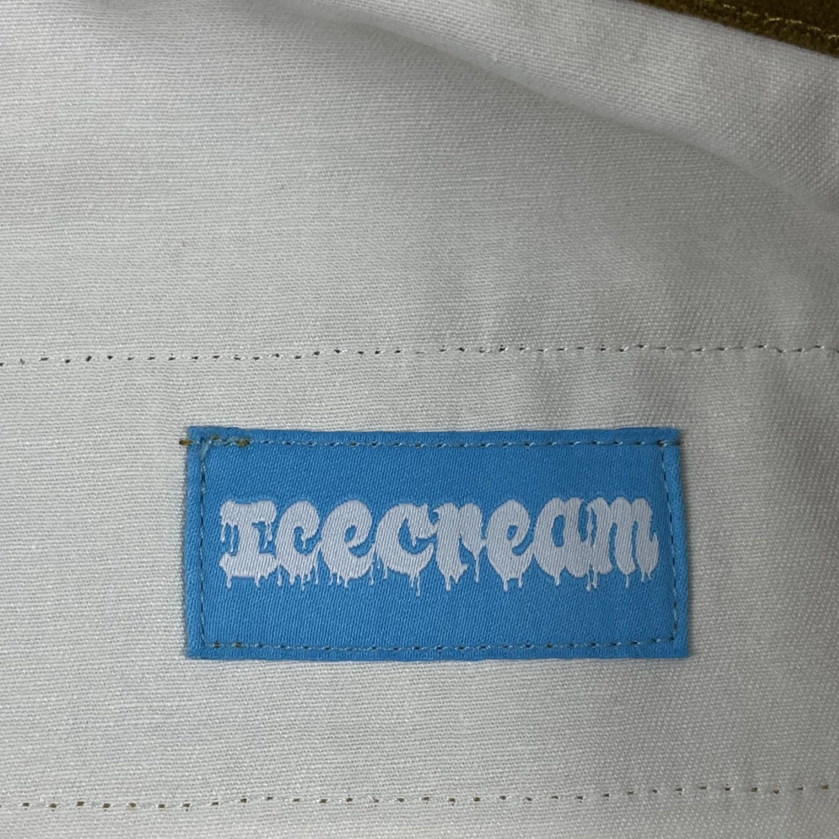 Vintage BBC Icecream Pants Mens 34 x 30 Canvas Olive Green Streetwear Straight Leg Workwear Regular 34 30 Green Mens Size US 34 / EU 50 - 4 Thumbnail