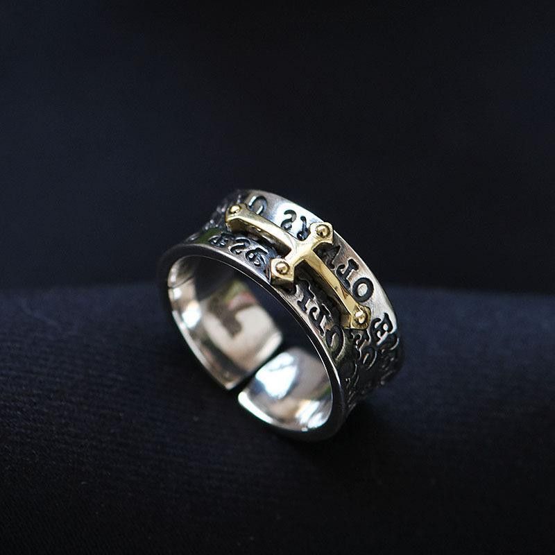 VIBE Vintage Open Cross Ring Size ONE SIZE - 2 Thumbnail