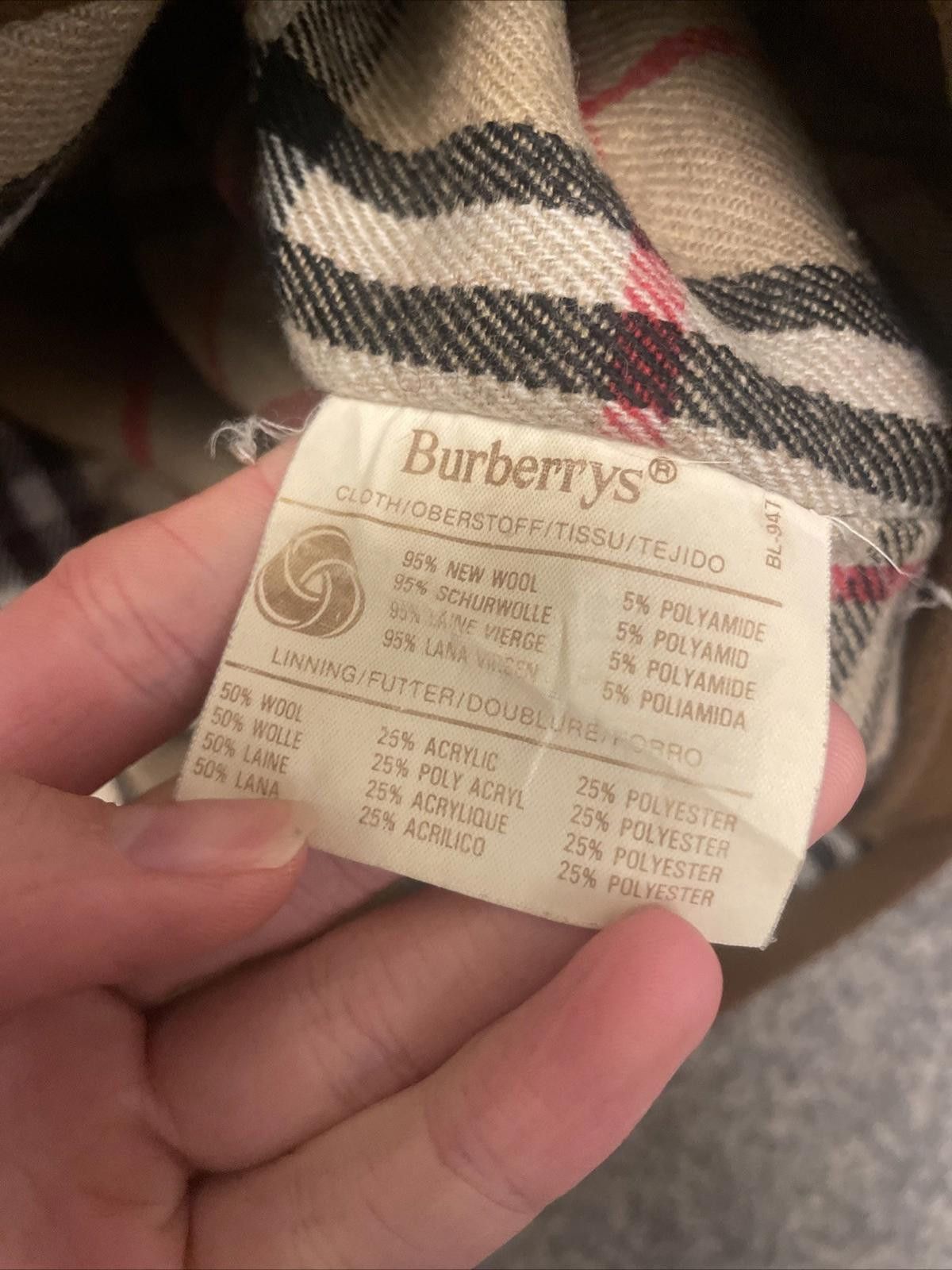 Burberry Vintage Burberry Brown Wool Nova Check Trench Coat Large ￼ Size US L / EU 52-54 / 3 - 7 Thumbnail