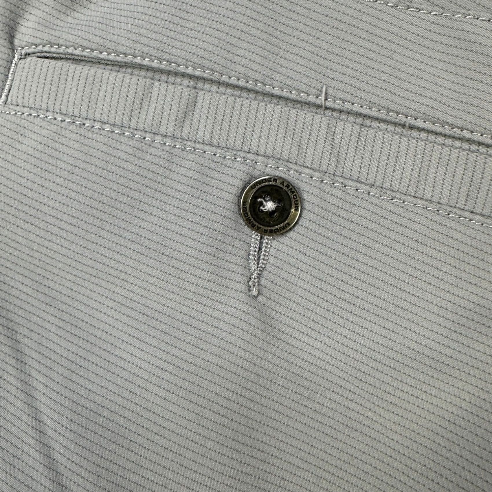 Under Armour Under Armour Men Golf Chino Pants 36X32 Gray Flat Front Performance Straight Leg Size US 36 / EU 52 - 5 Thumbnail