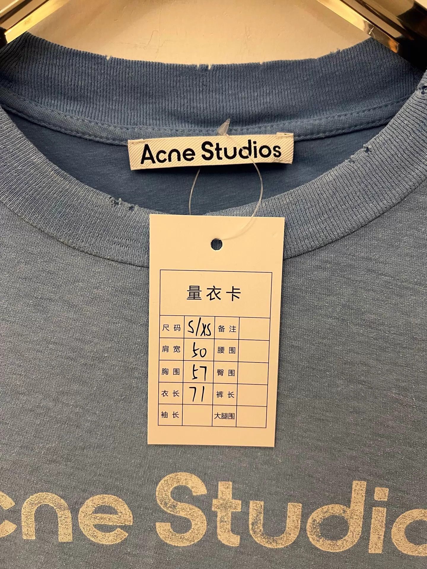 Acne Studios Acne 1996 SS26 Classic Crewneck LS T Glacier Blue S/XS Size S / US 4 / IT 40 - 6 Thumbnail