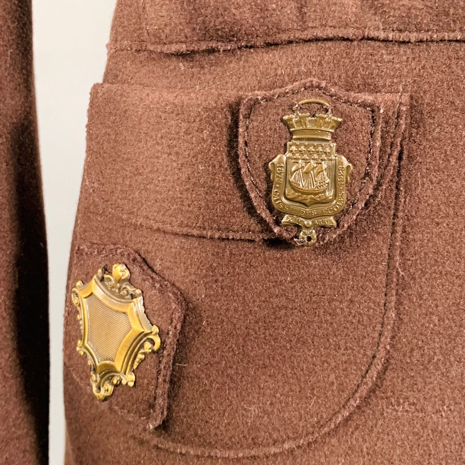 Miu Miu MIU MIU Size 8 Brown Wool Nylon Pleated Skirt Suit Size 30" / US 8 / IT 44 - 3 Thumbnail