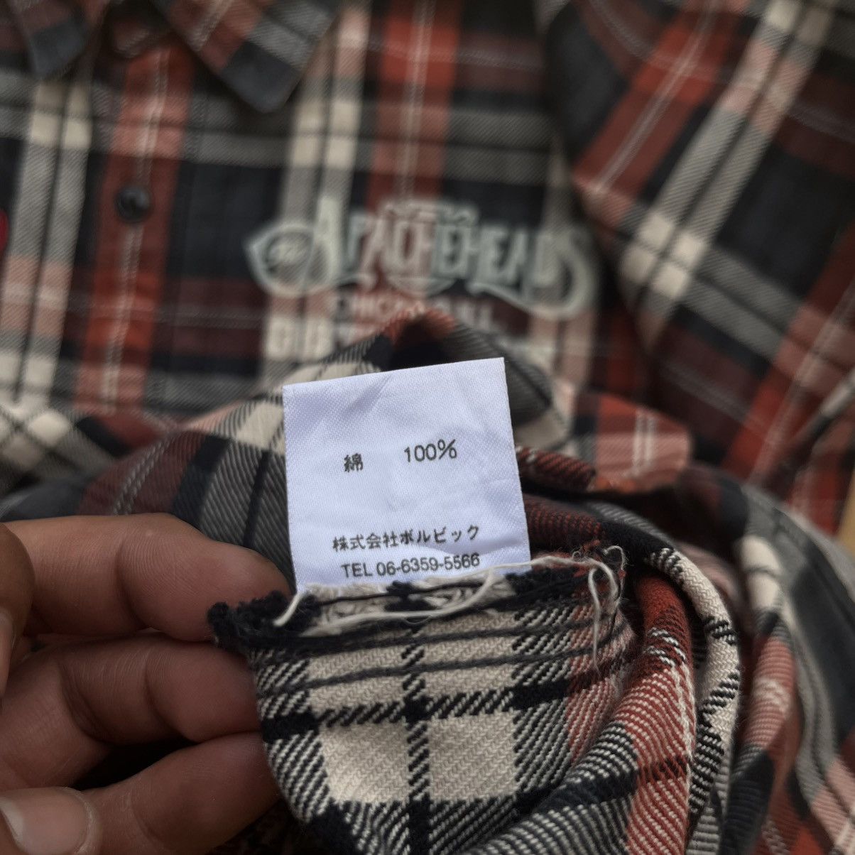 The Real McCoy's MIDCENTURY WILD HOT ROD SURFBEAT APACHE HEADS FLANNEL VTG Size US L / EU 52-54 / 3 - 6 Thumbnail